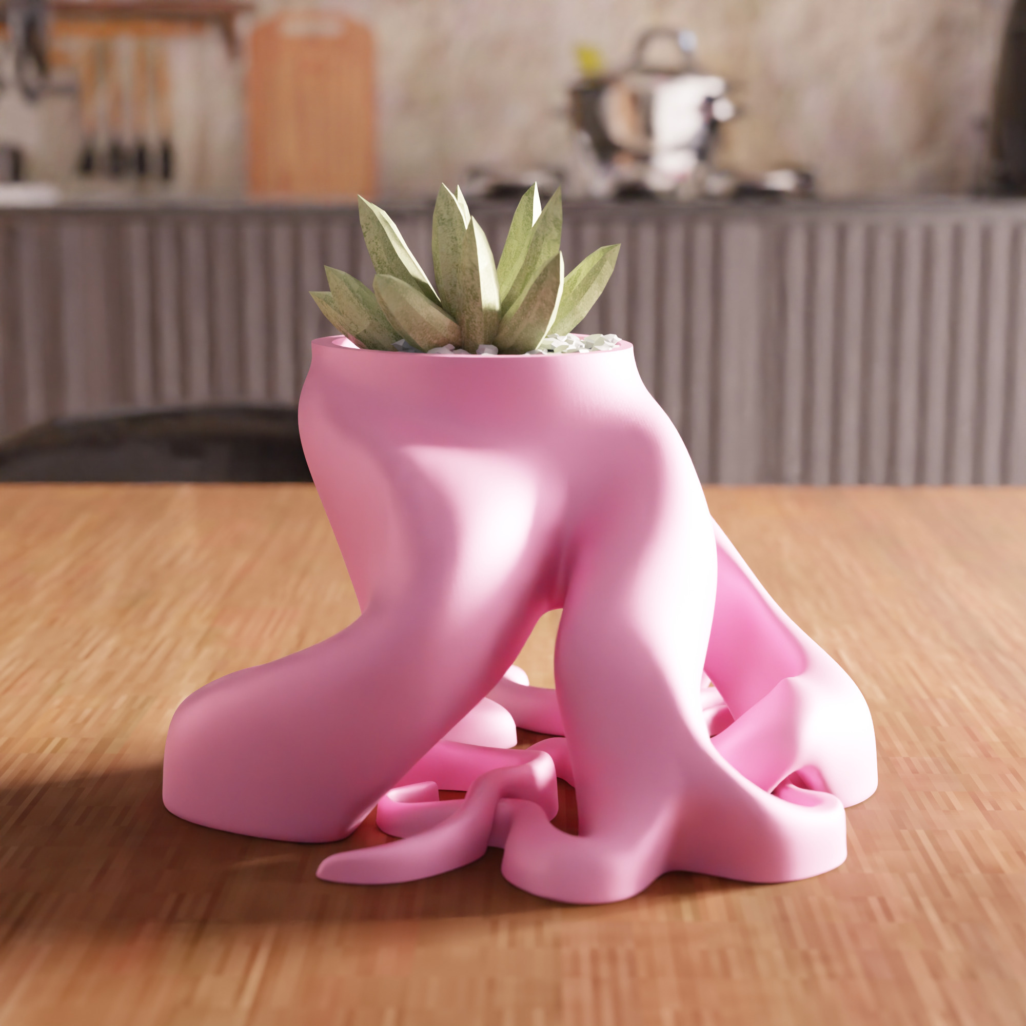 Root Desk Planter STL File - 098 3D print model_7