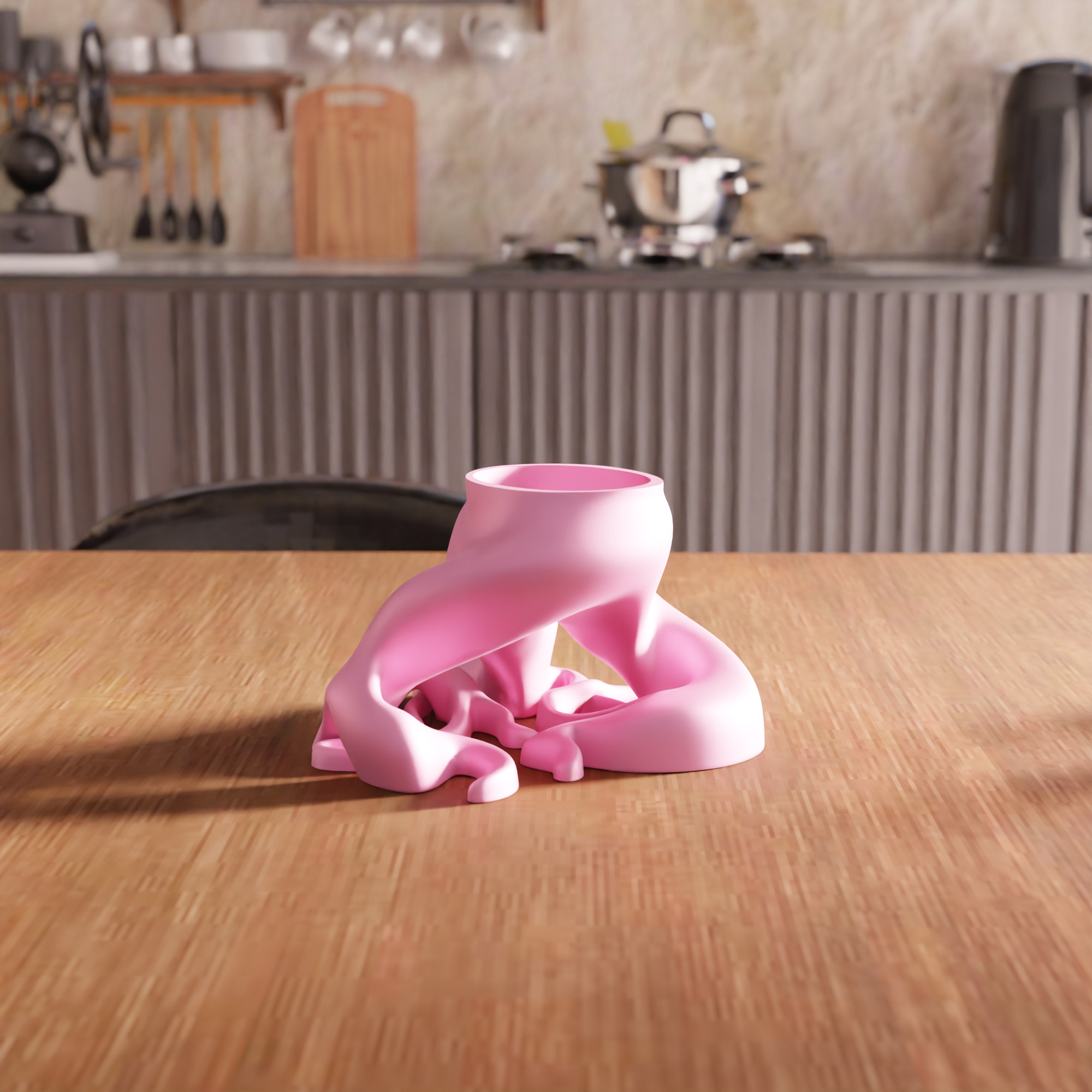 Root Desk Planter STL File - 098 3D print model_2