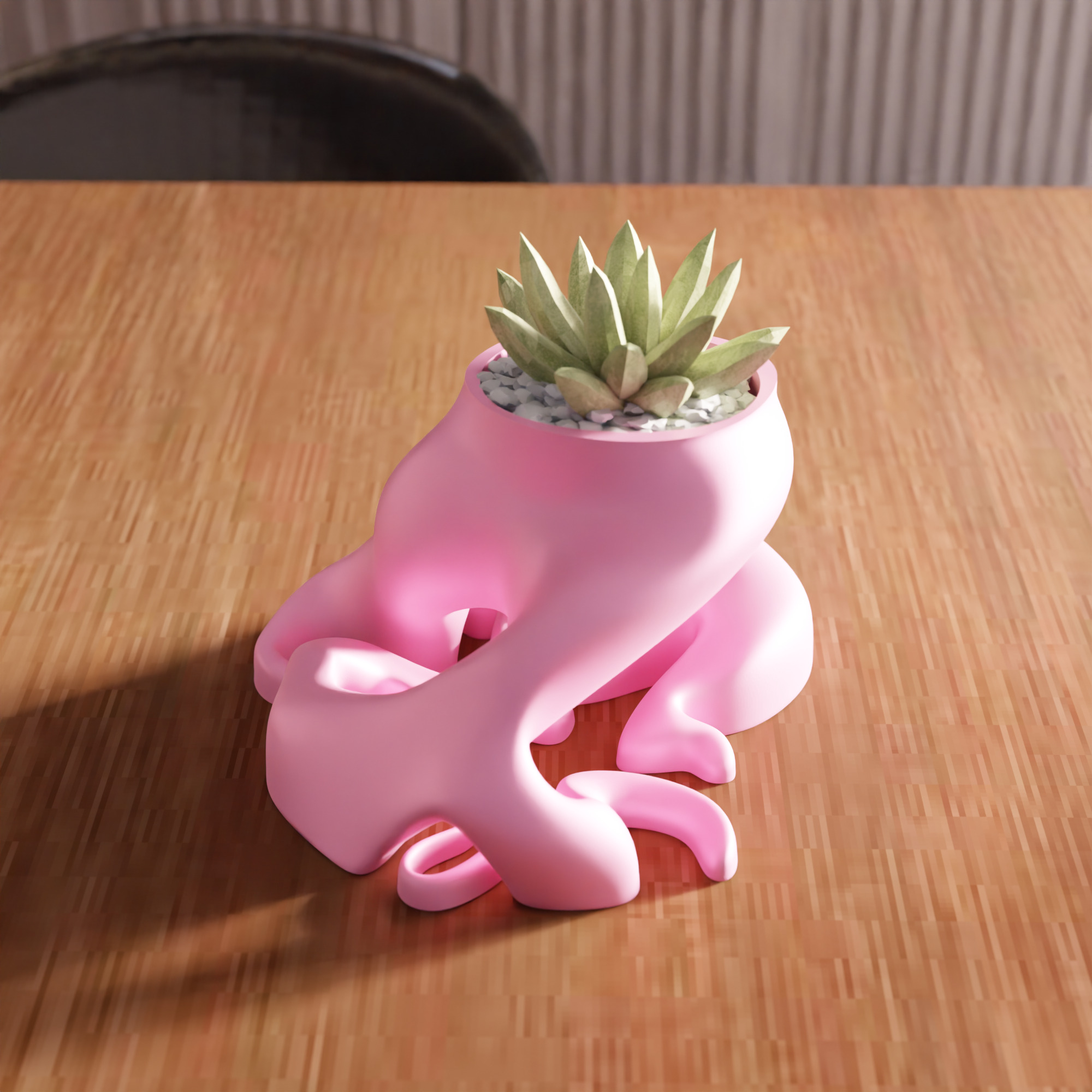 Root Desk Planter STL File - 098 3D print model_4