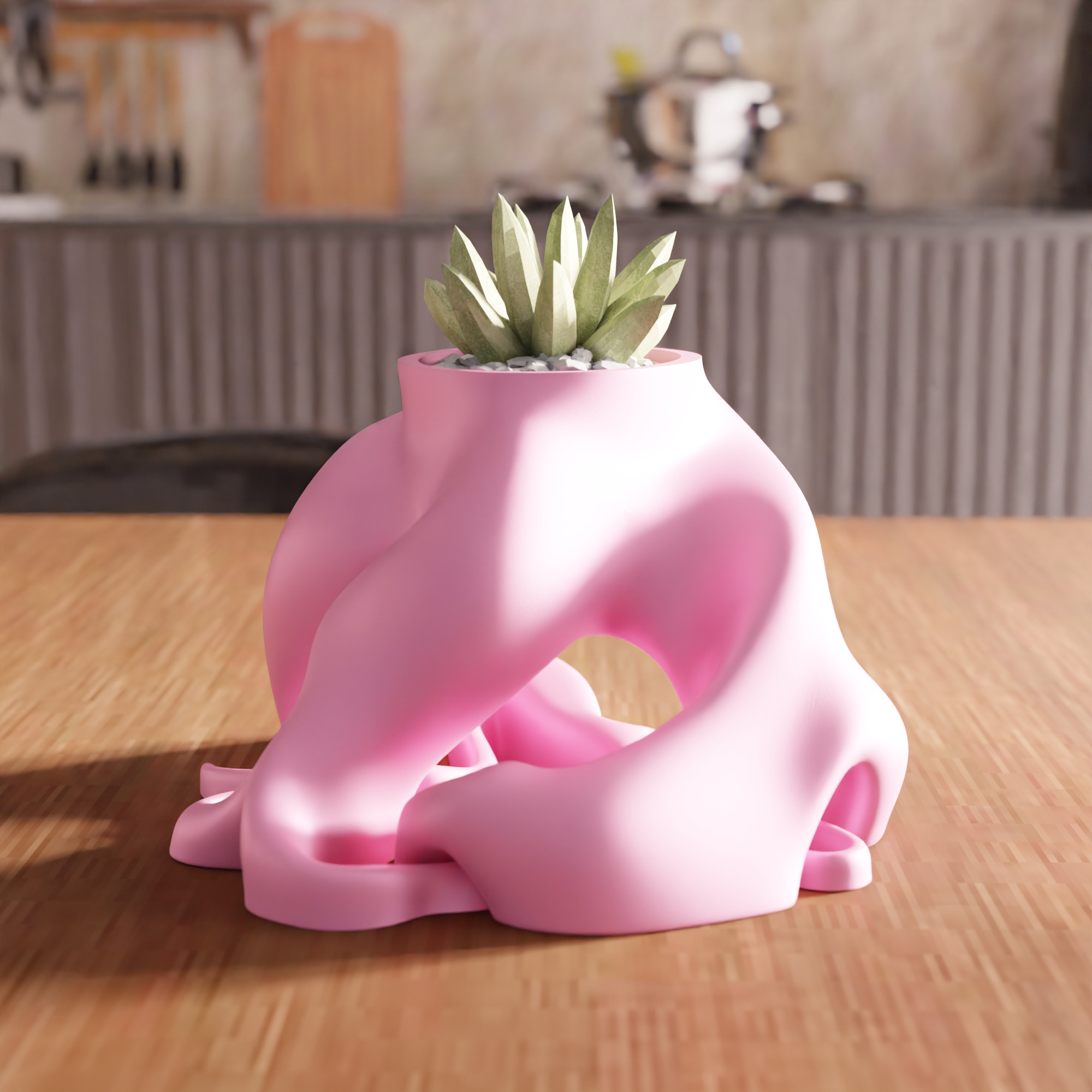 Root Desk Planter STL File - 098 3D print model_1