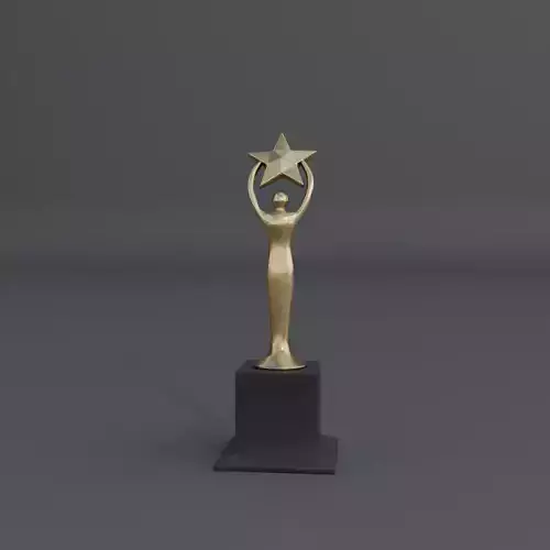 Star Award Low-poly 3D model