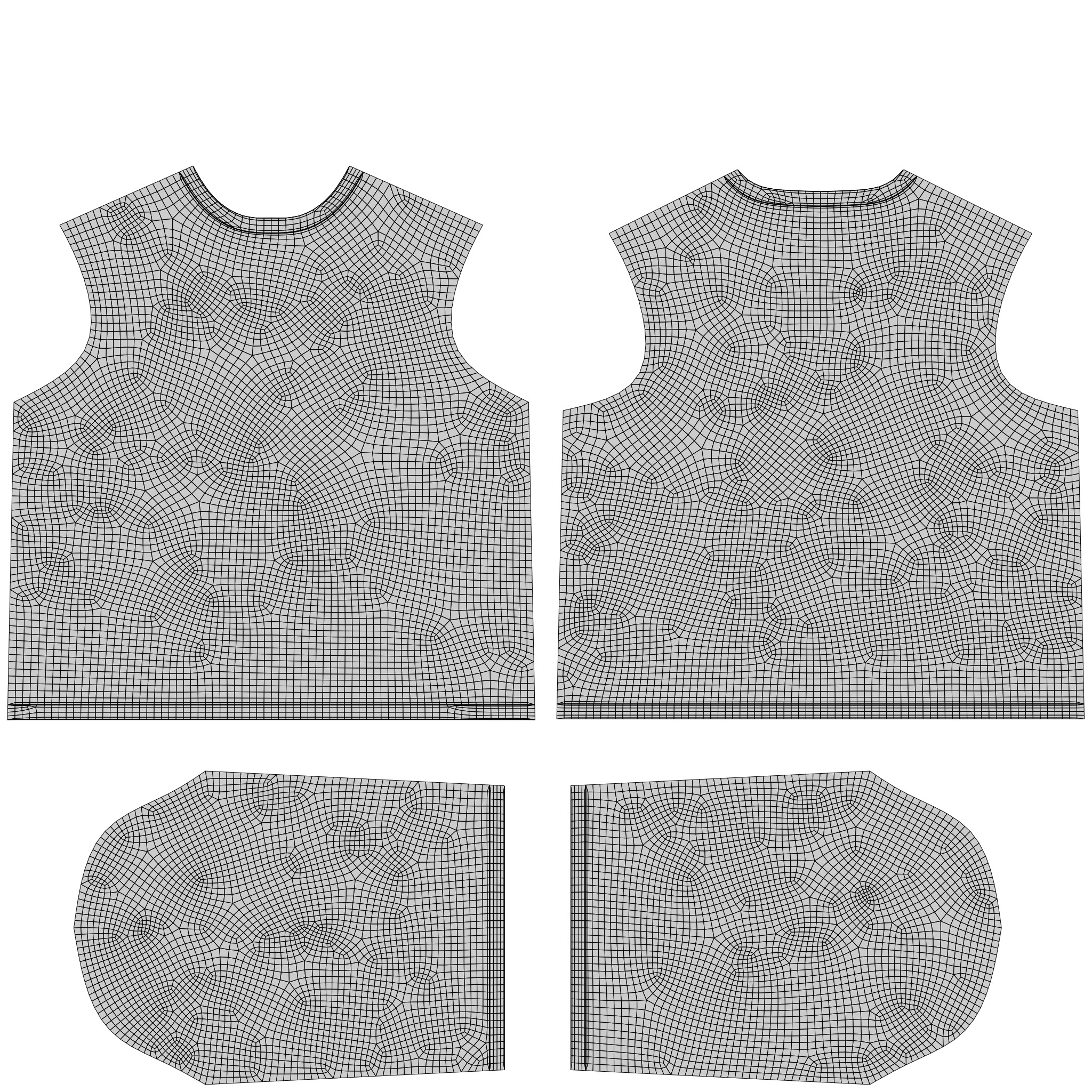 Women Harajuku Stripes Long Sleeves Shirt Grunge Y2K Sweatshirt Low-poly 3D model_10