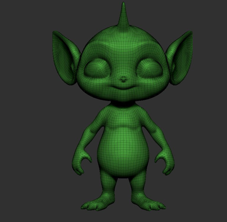 Alien  3D print model_4