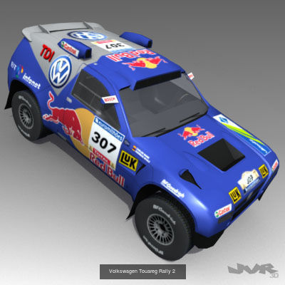 Dakar Rally Low-poly cars 3D Model Collection_3