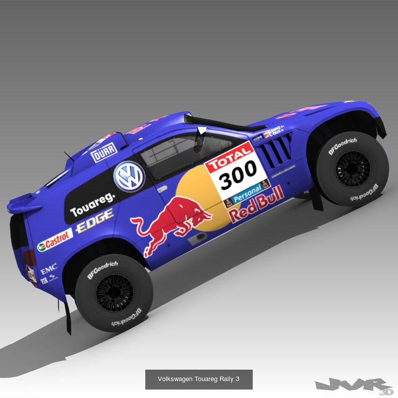 Dakar Rally Low-poly cars 3D Model Collection_2