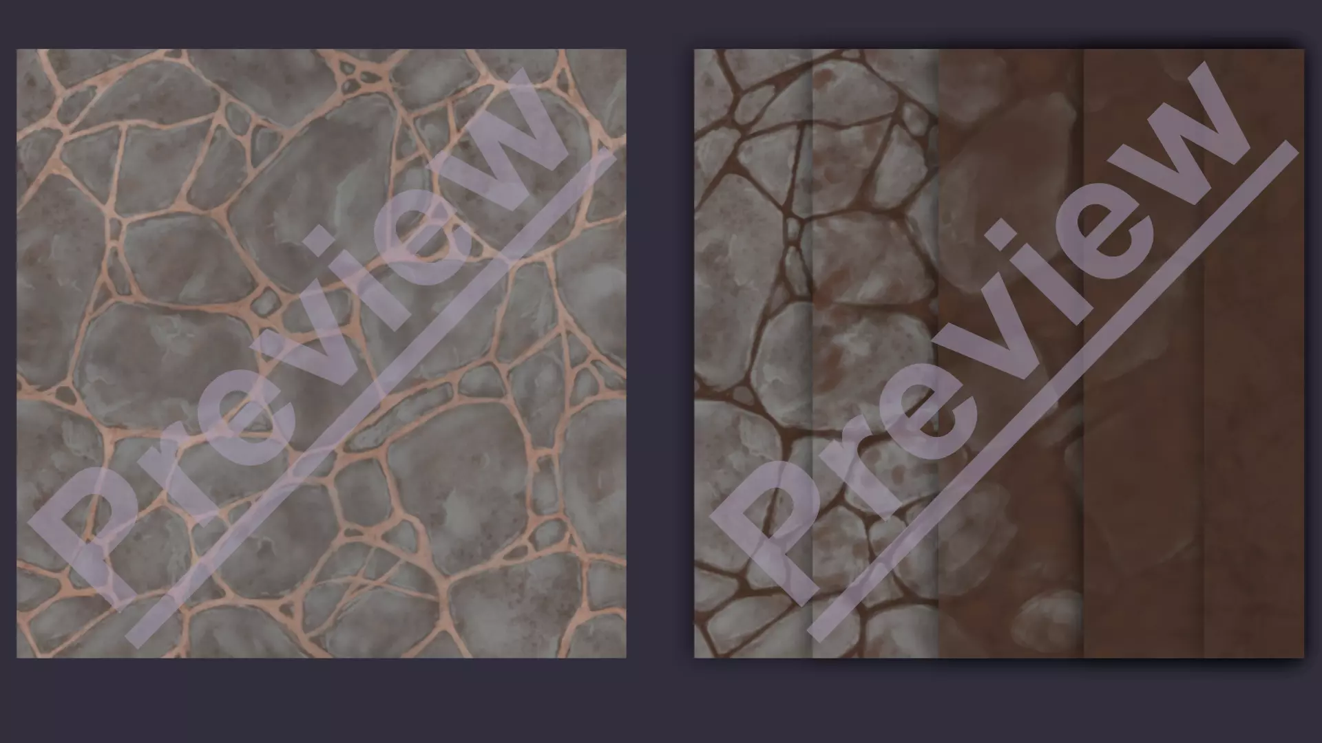 Hand painted River Stone Path Texture_0