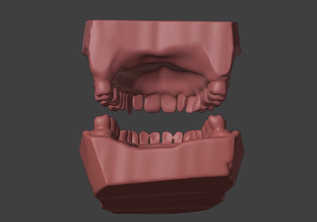 3D Model of Mouth with Teeth 3D model_3