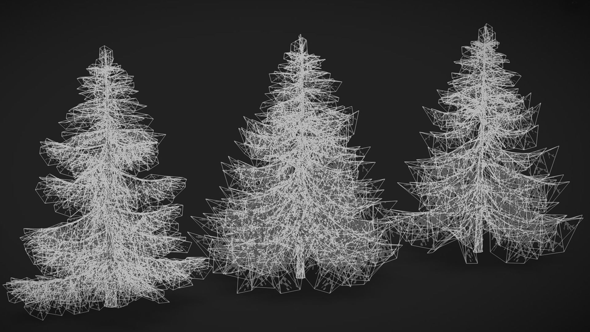 Sugar Pine Coniferous Tree Christmas Fir Eastern Hemlock Low-poly 3D model_14