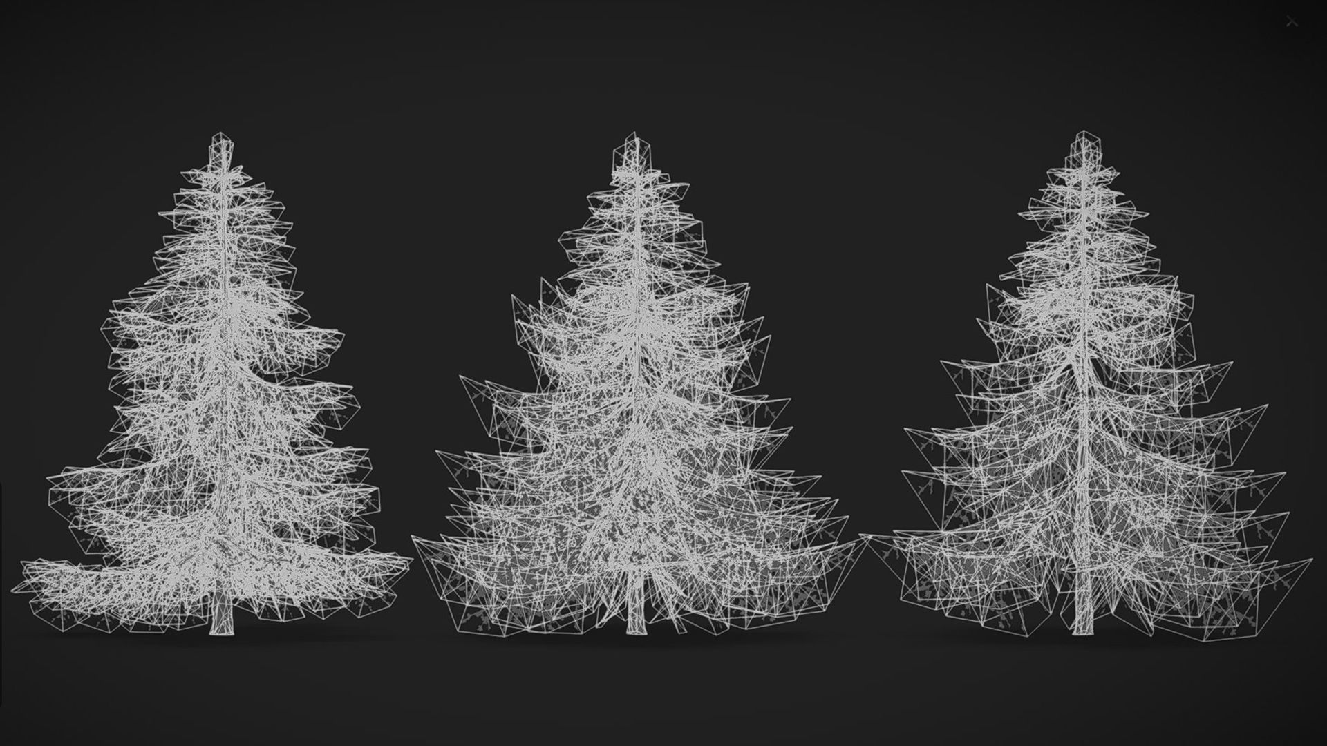 Sugar Pine Coniferous Tree Christmas Fir Eastern Hemlock Low-poly 3D model_15