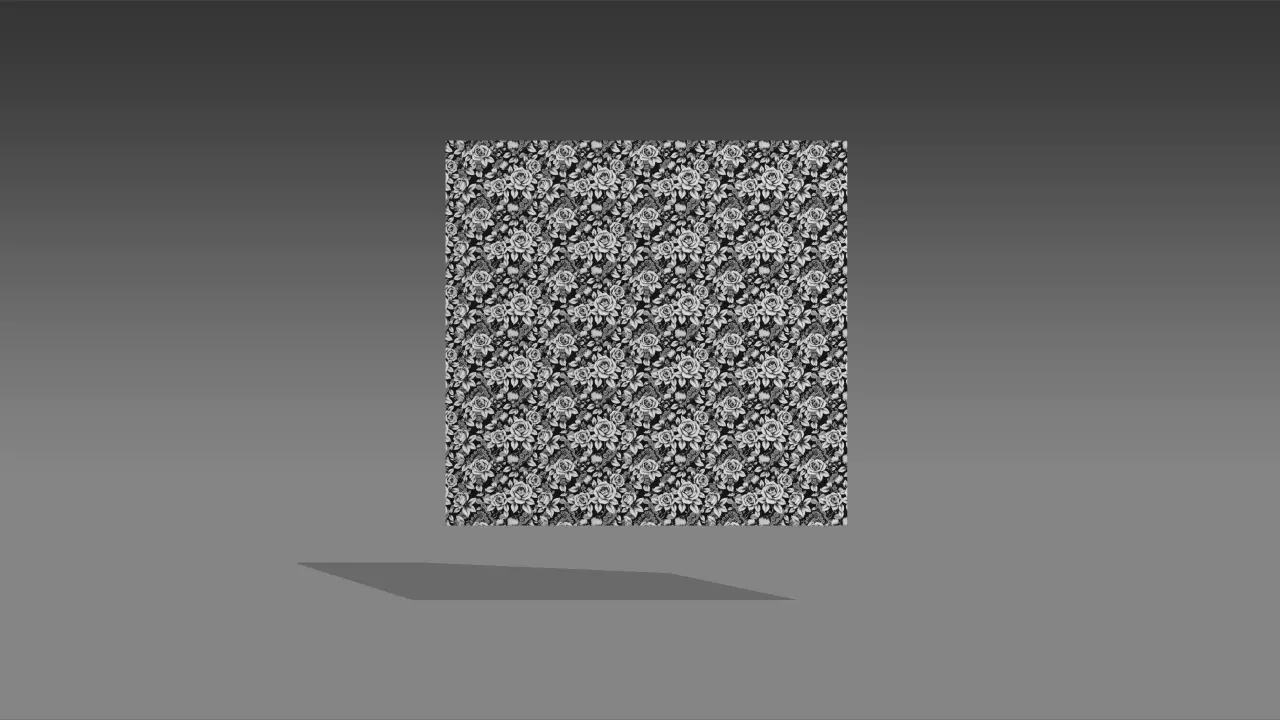 Rose white fabric detail Low-poly 3D model