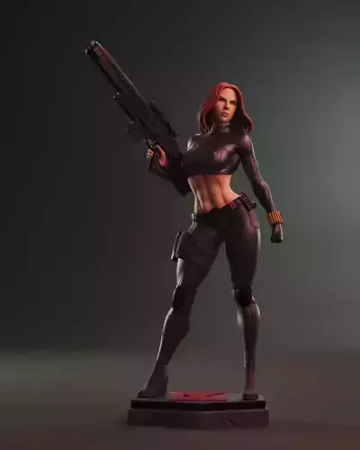 Black Widow 3D print model