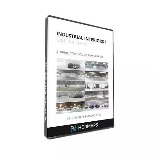 Industrial Interiors  1 - 10 HDRI Maps pack  Texture