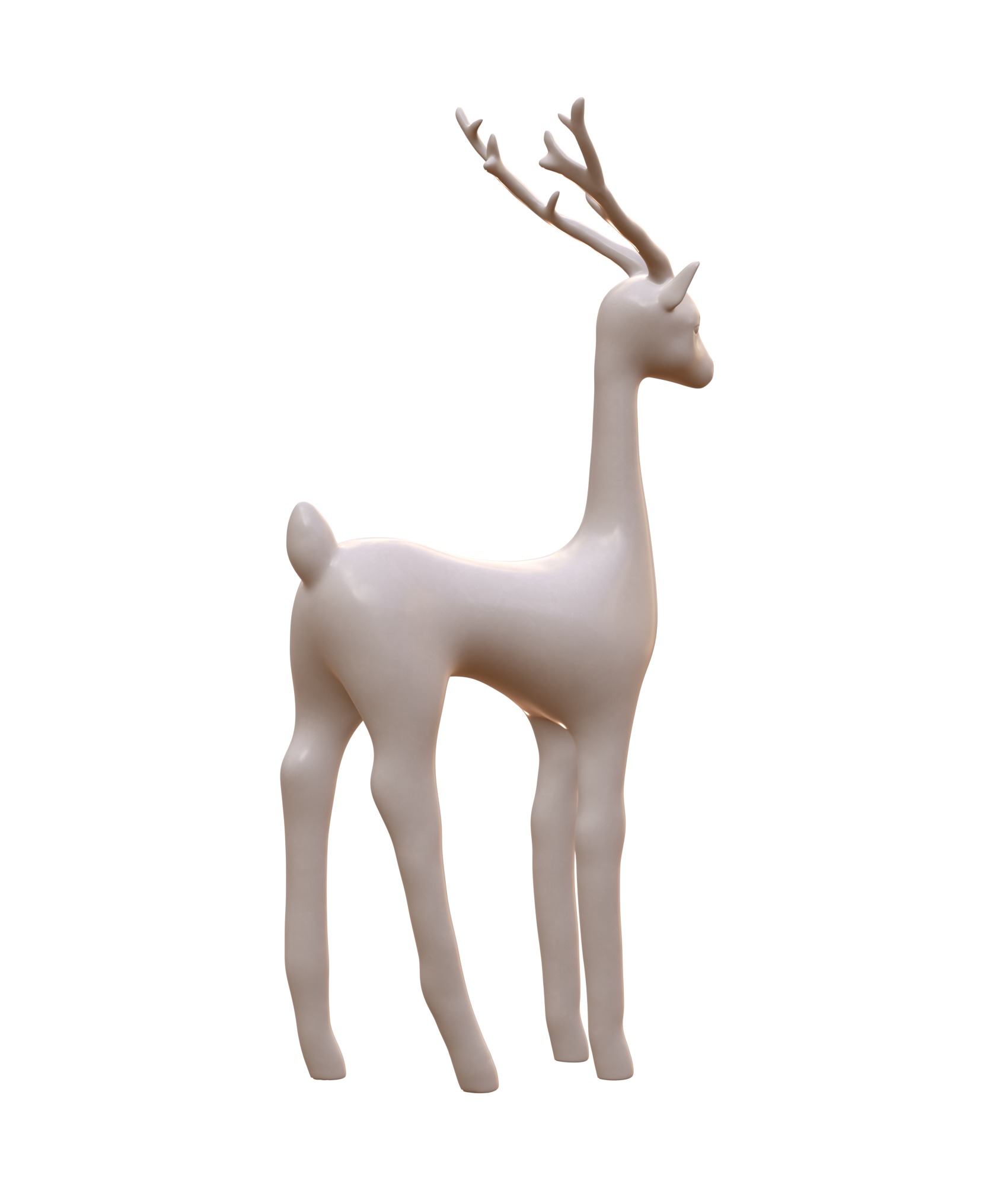 Deer statue 3D model_1