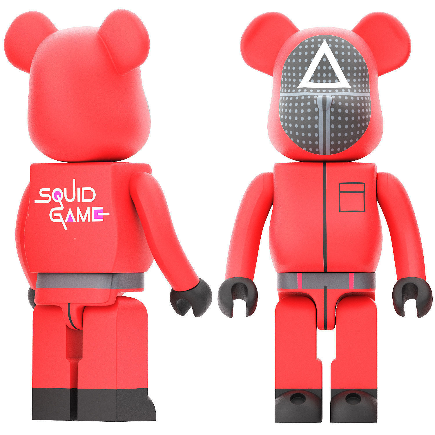 Medico bearbrick squid game quard 3D model_3