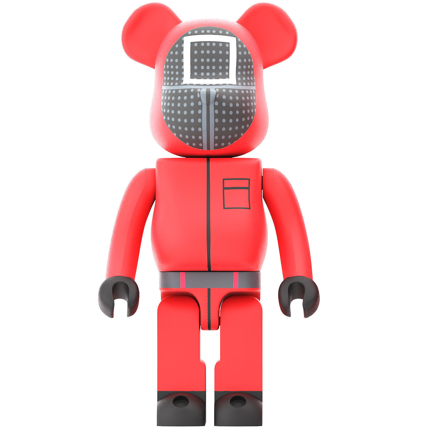 Medico bearbrick squid game quard 3D model_1