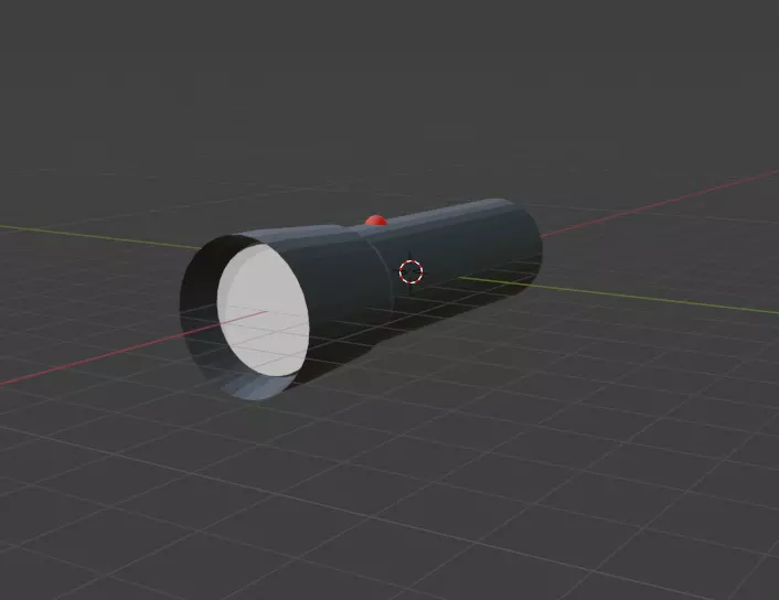 Low Poly Flashlight Free low-poly 3D model_0