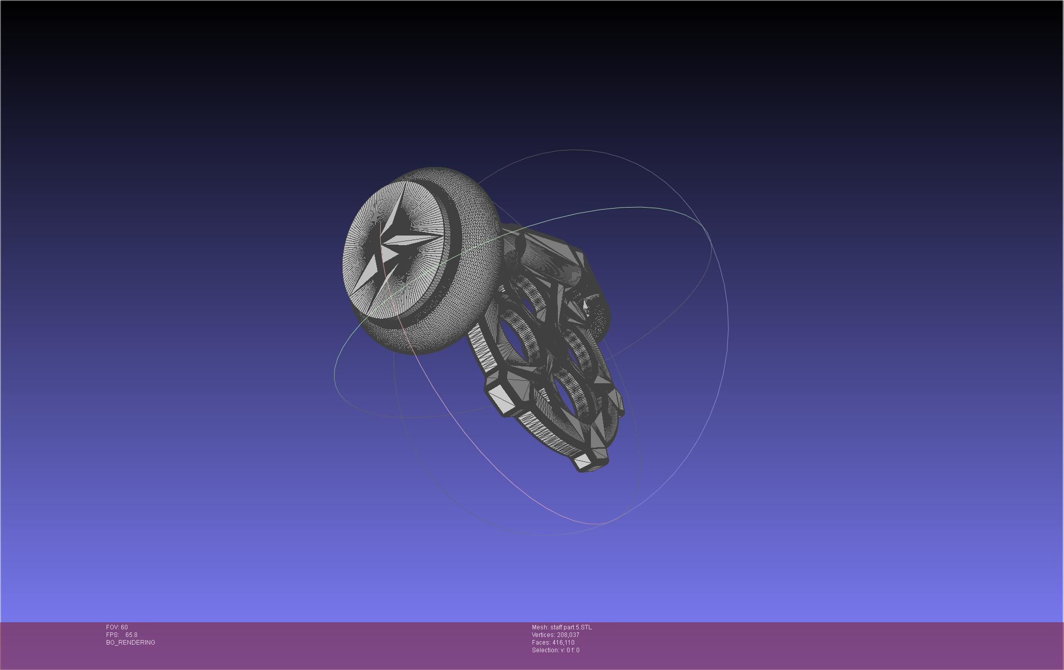 Arcane Ekko Staff 3D print model_62