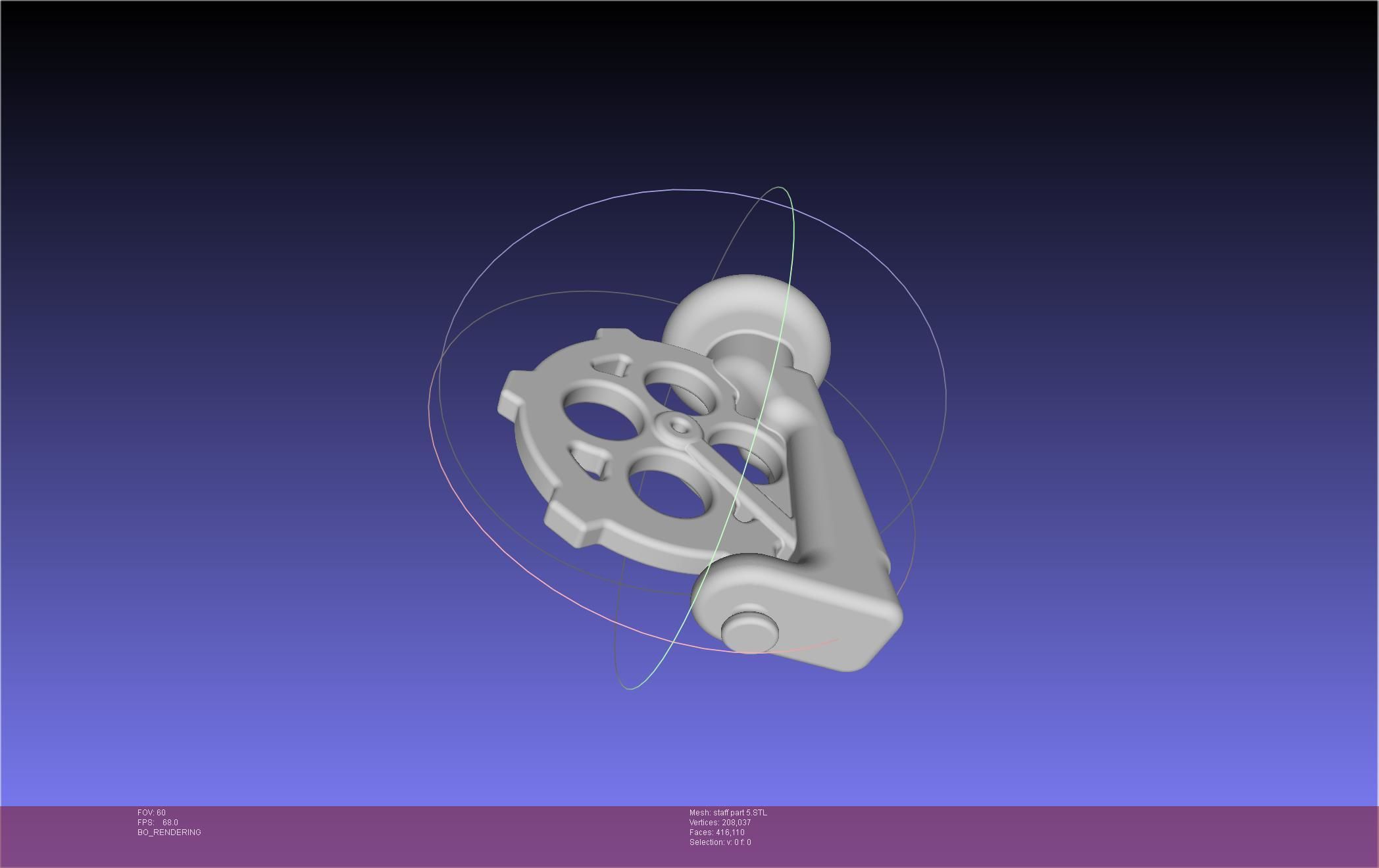 Arcane Ekko Staff 3D print model_59