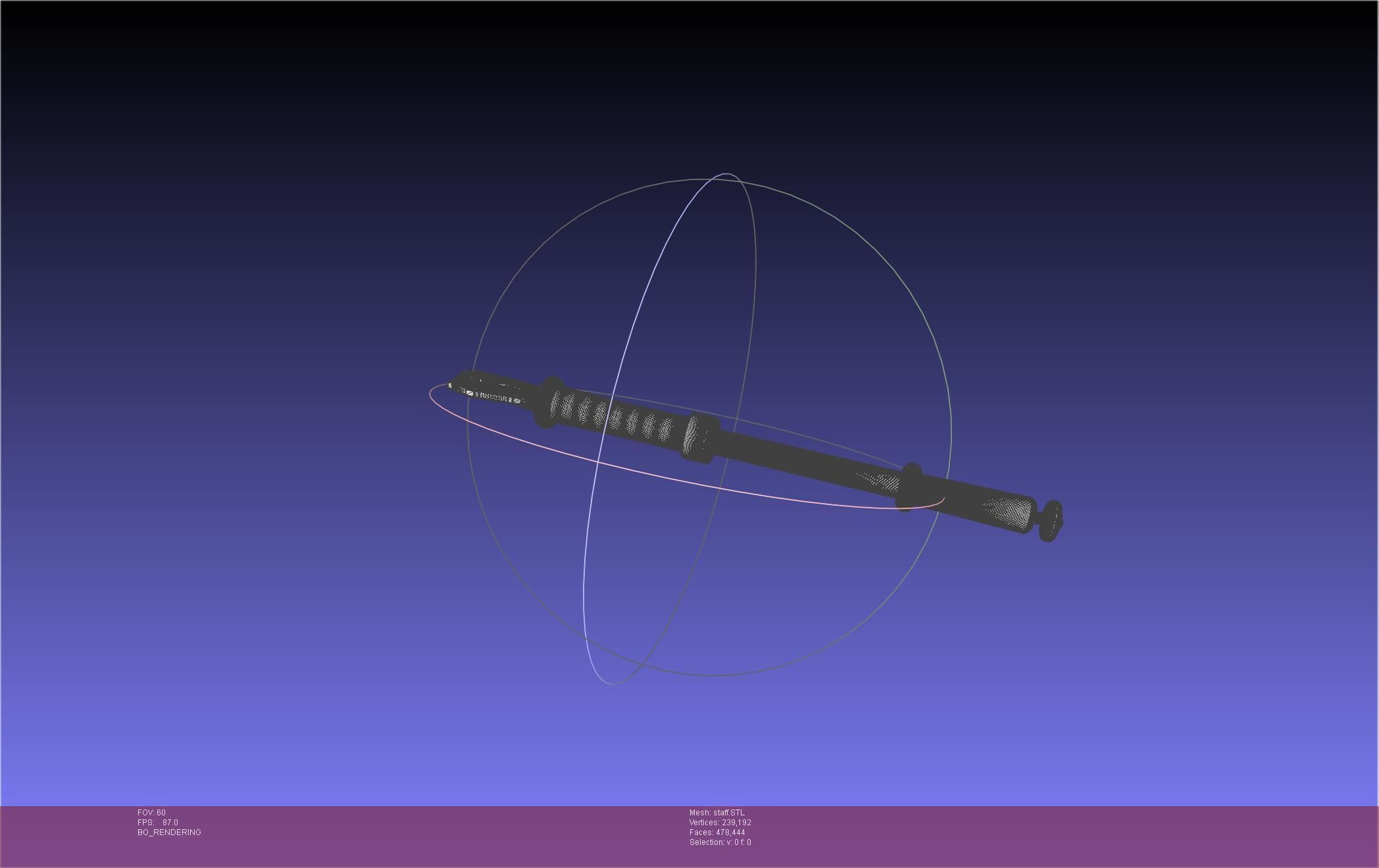 Arcane Ekko Staff 3D print model_25