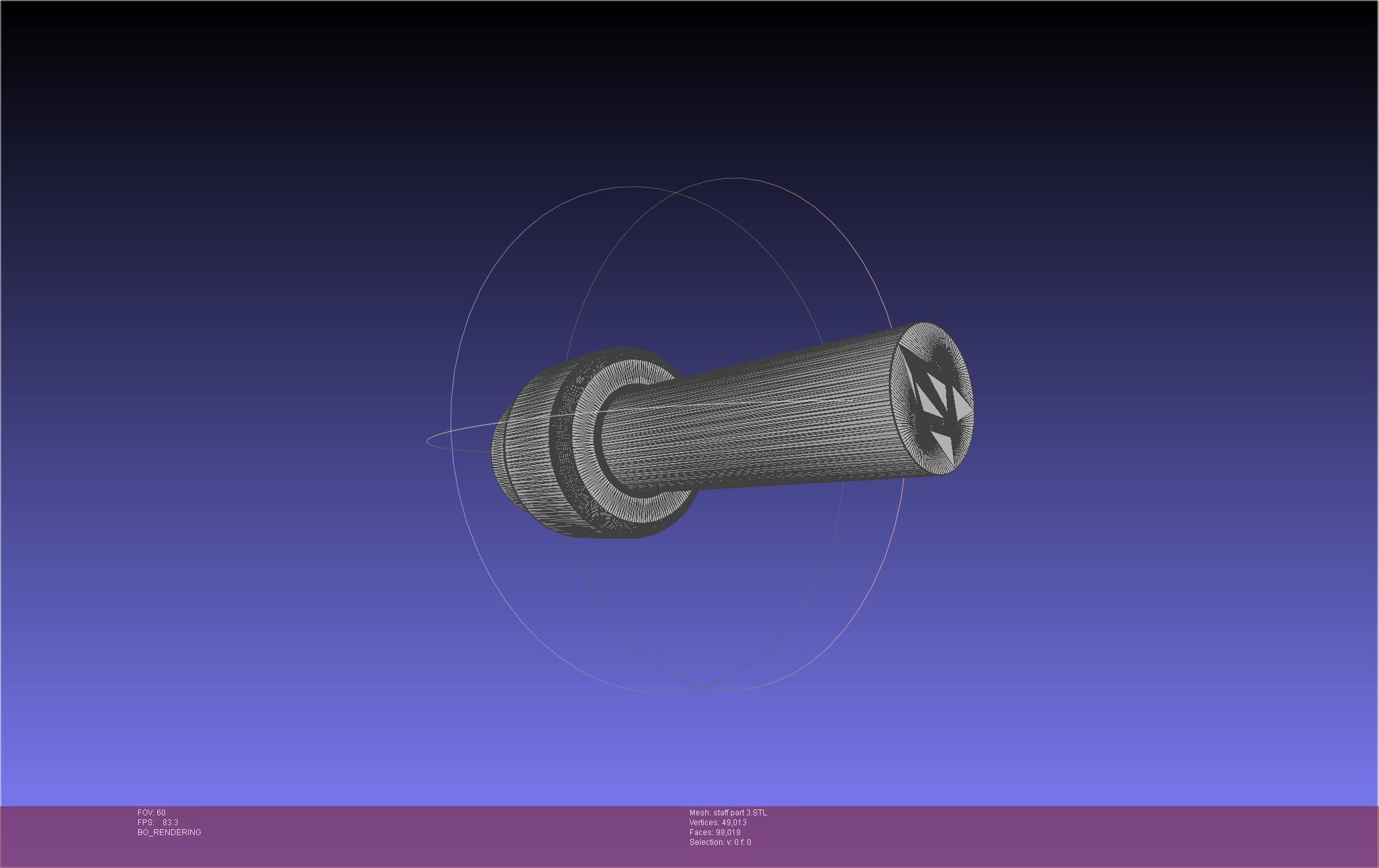 Arcane Ekko Staff 3D print model_51