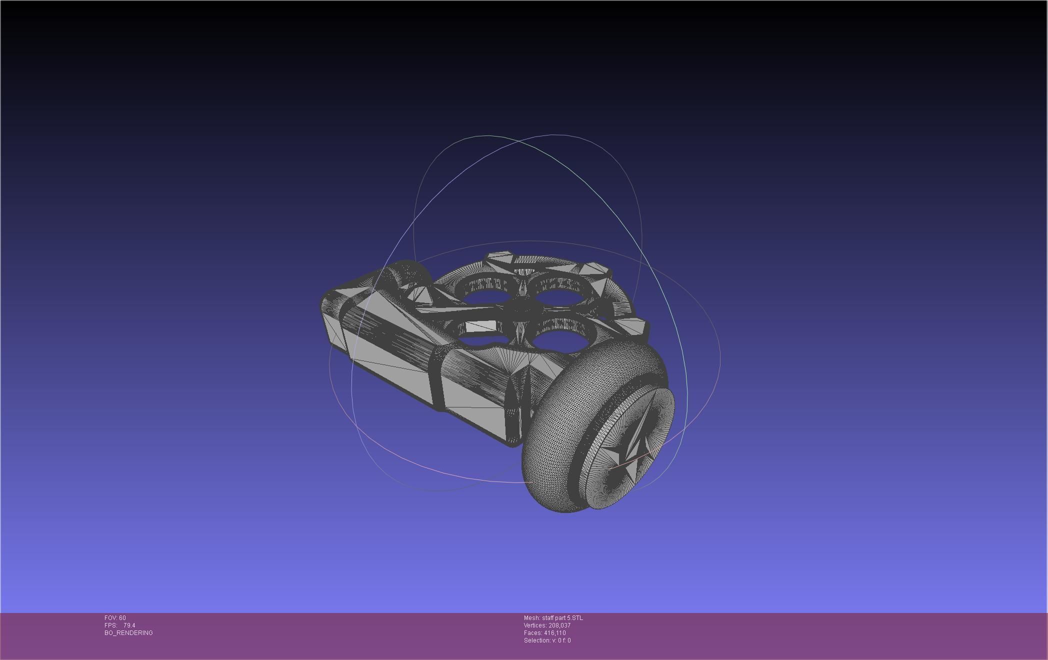 Arcane Ekko Staff 3D print model_67