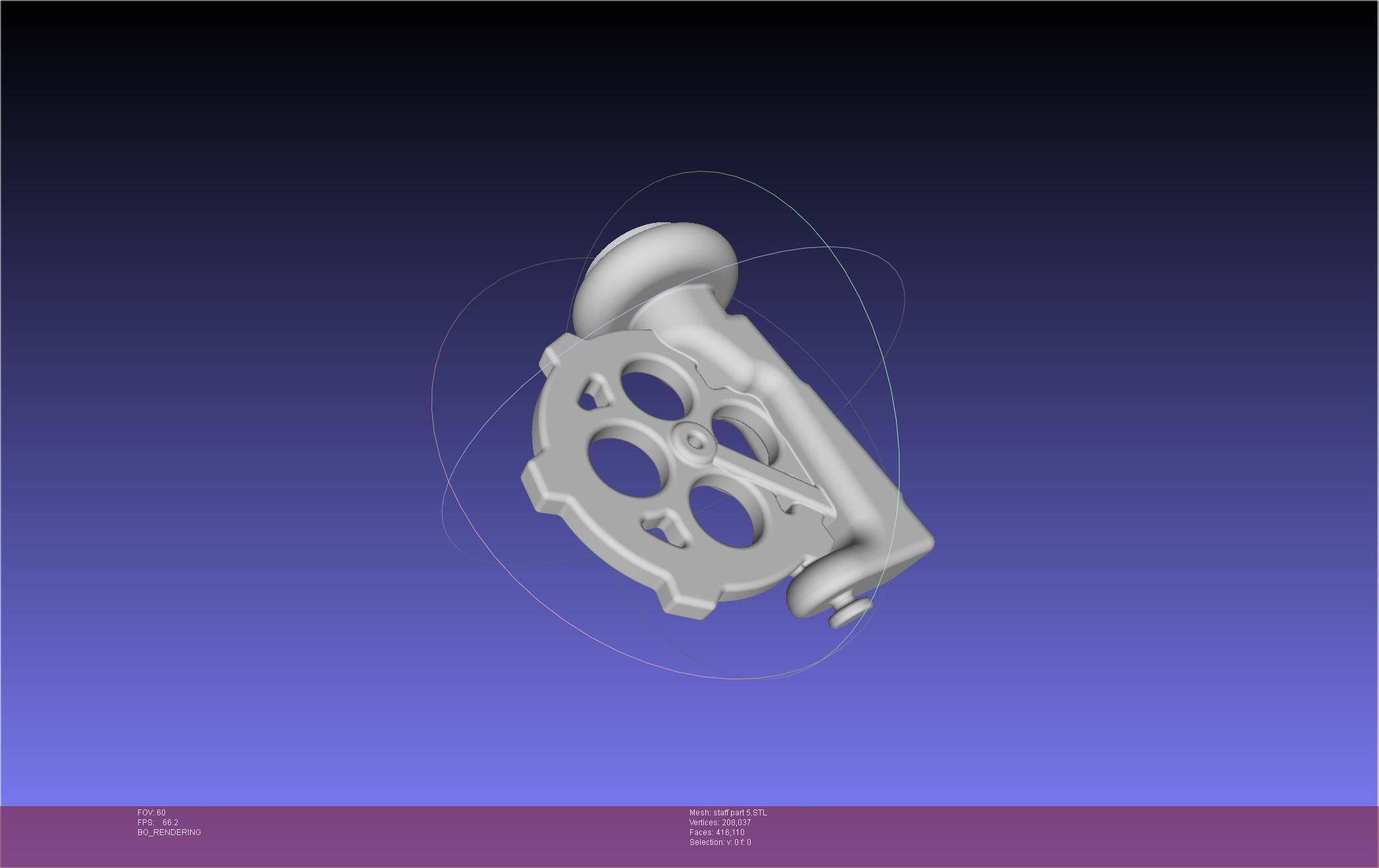 Arcane Ekko Staff 3D print model_60