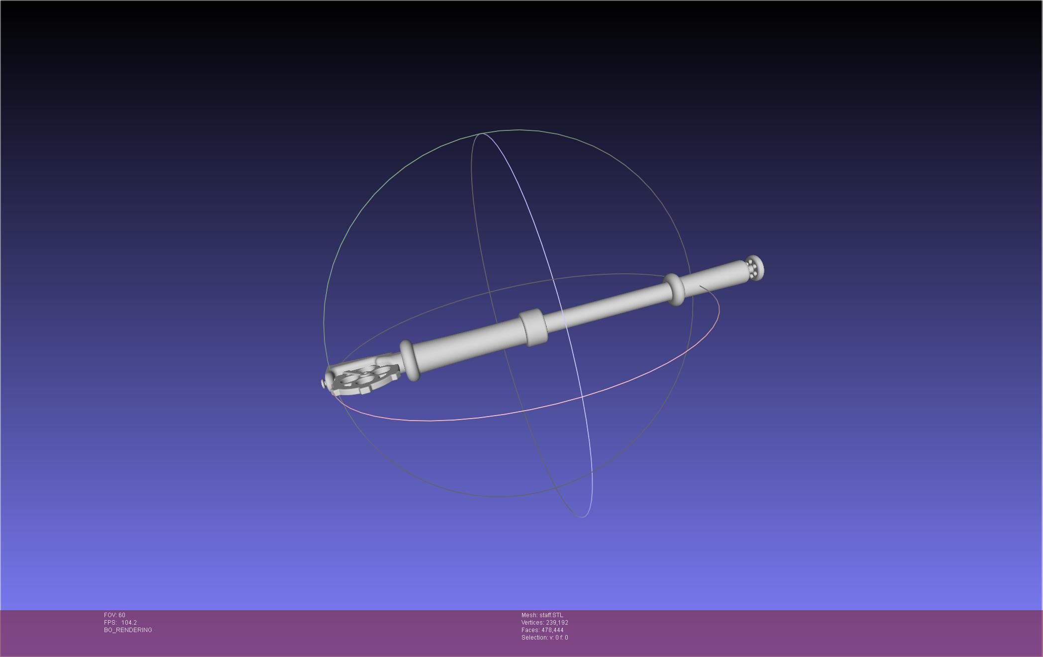 Arcane Ekko Staff 3D print model_15