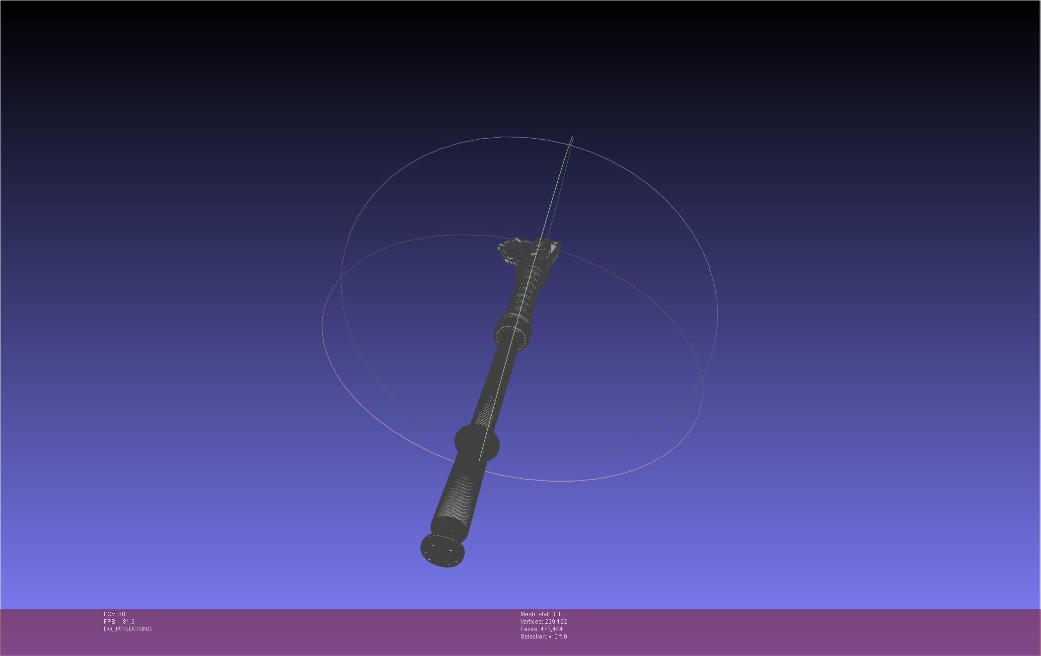 Arcane Ekko Staff 3D print model_23