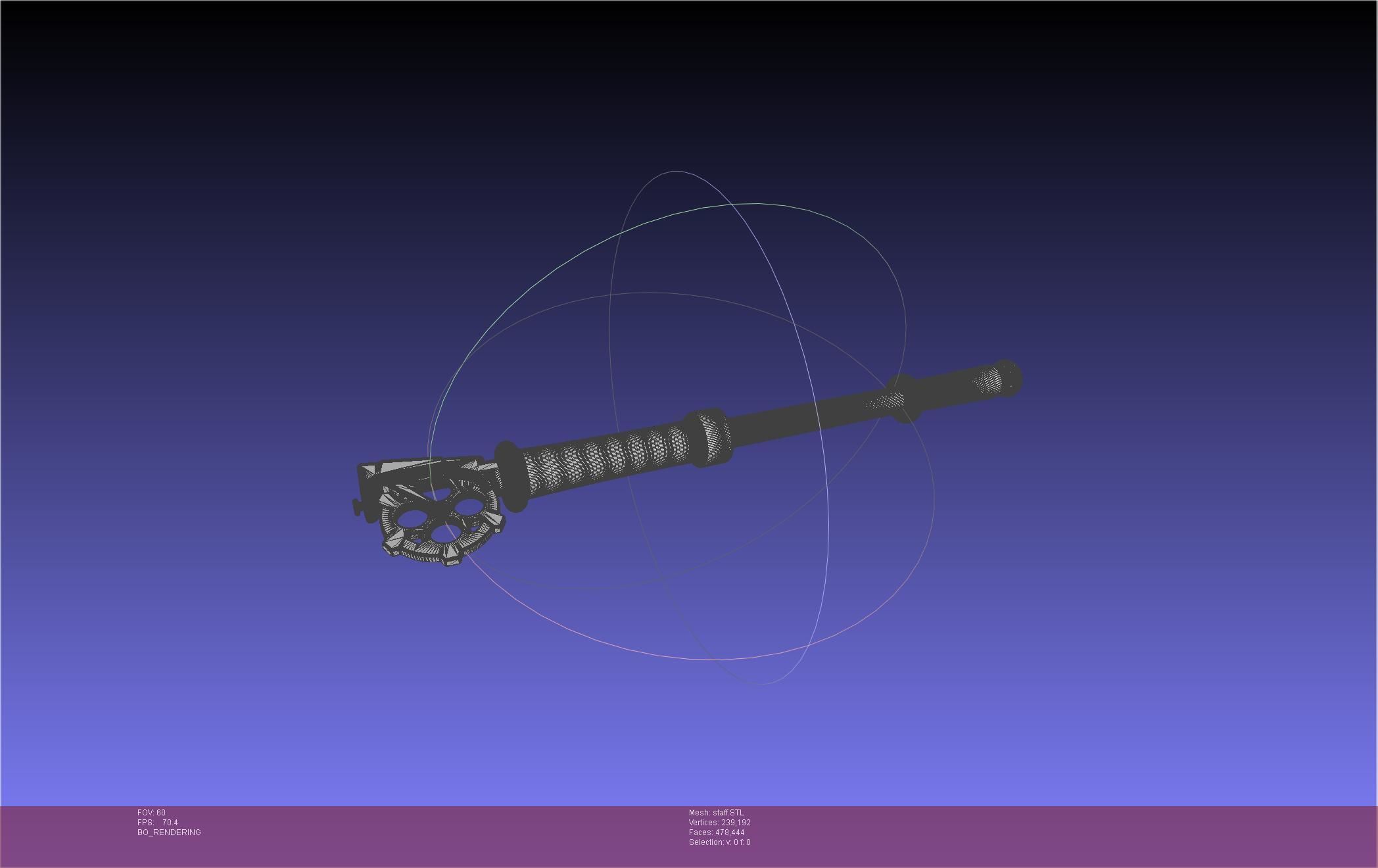 Arcane Ekko Staff 3D print model_31