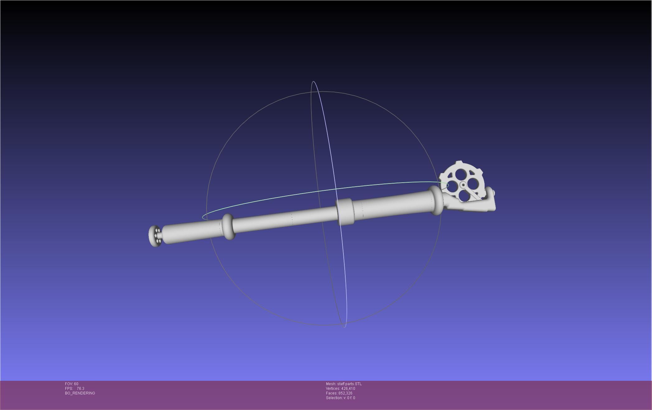 Arcane Ekko Staff 3D print model_70