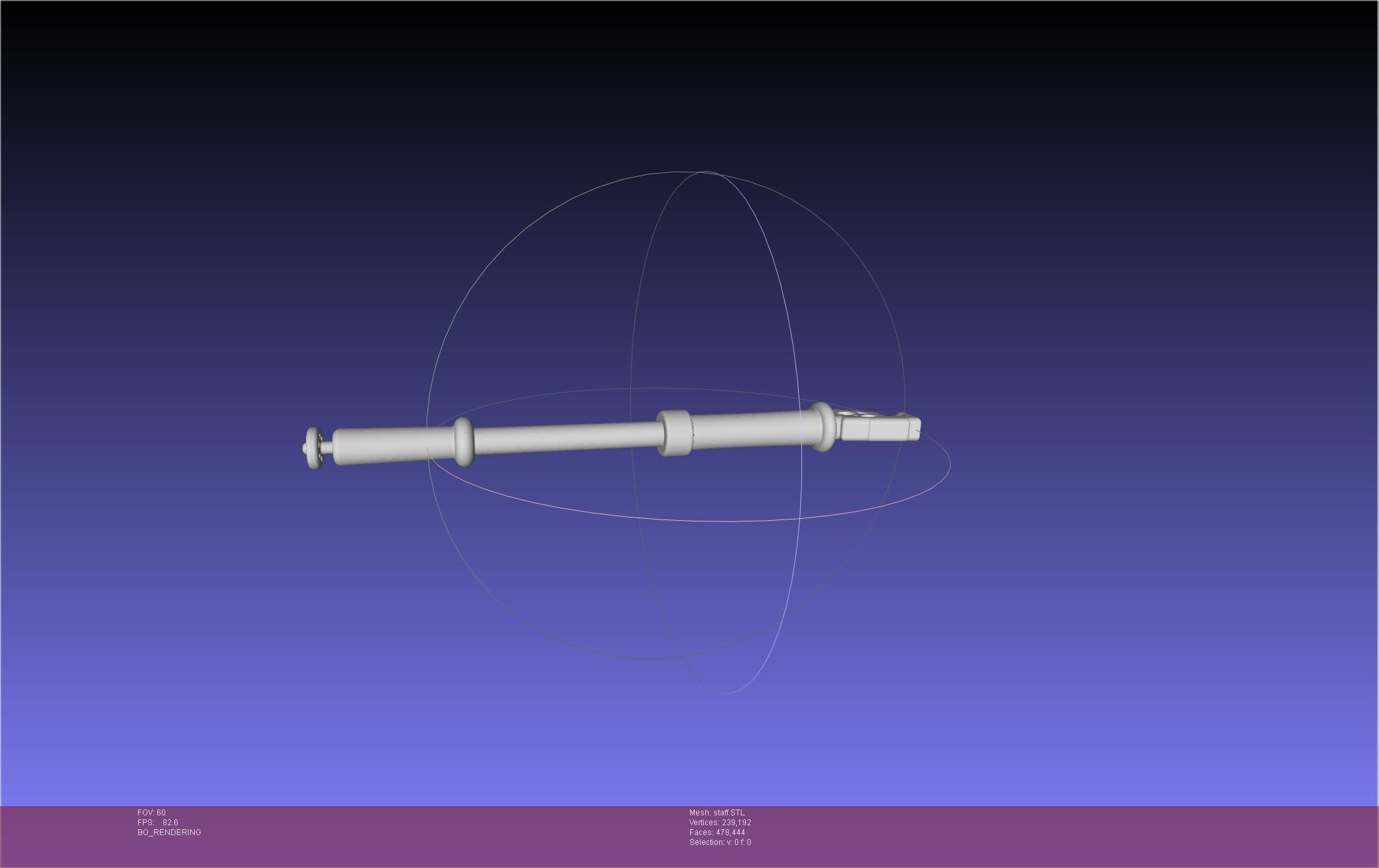 Arcane Ekko Staff 3D print model_11