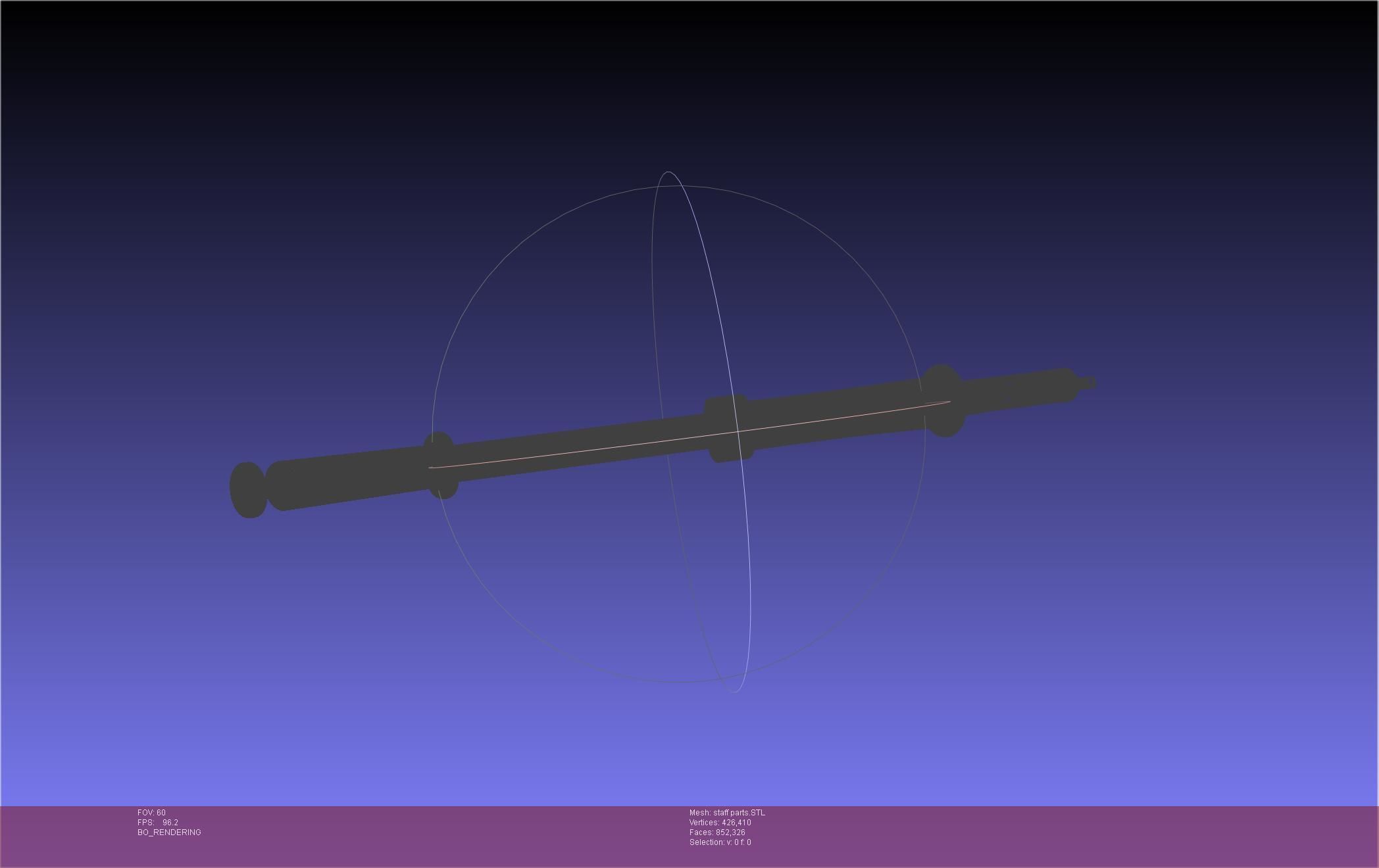 Arcane Ekko Staff 3D print model_76