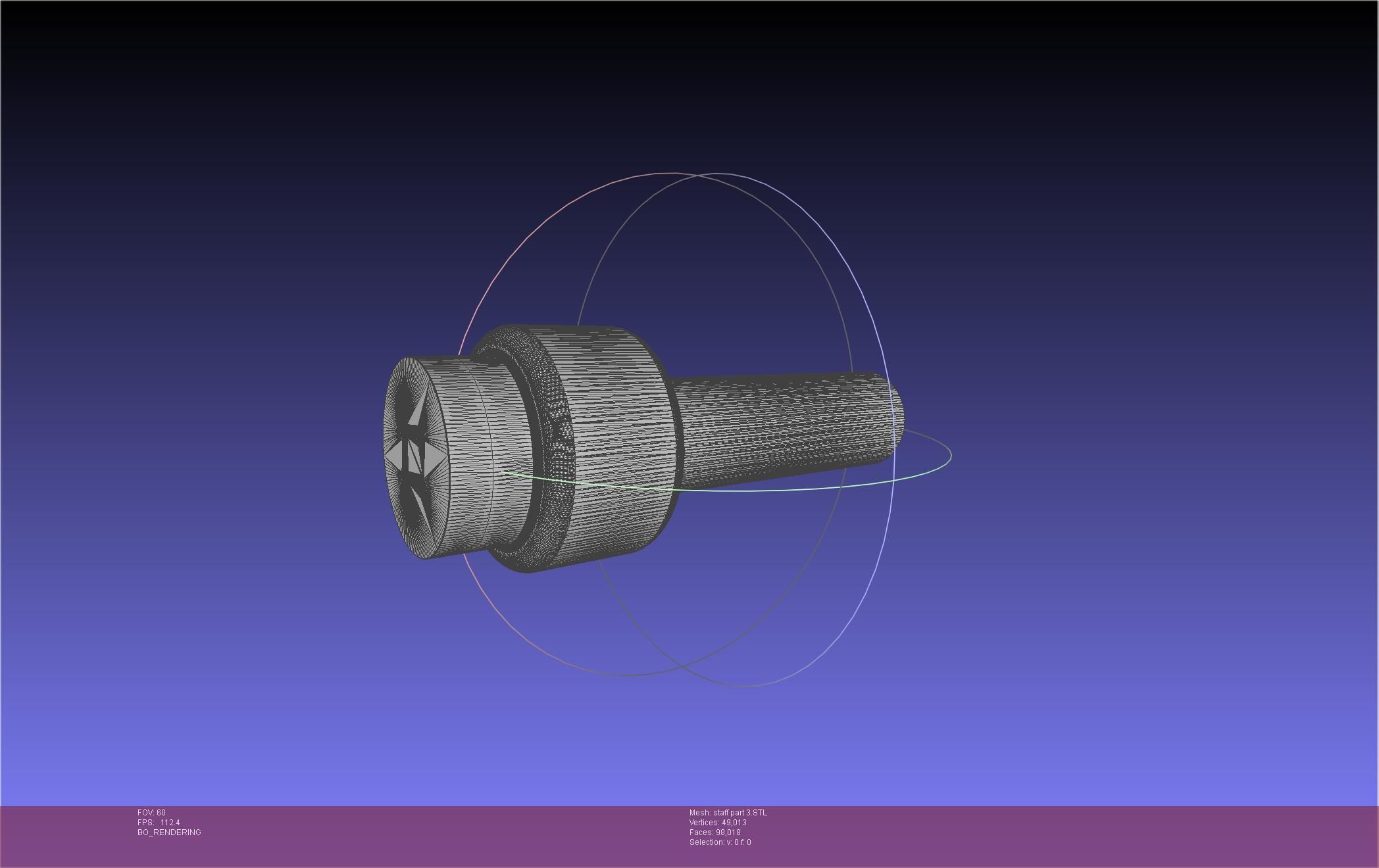 Arcane Ekko Staff 3D print model_50