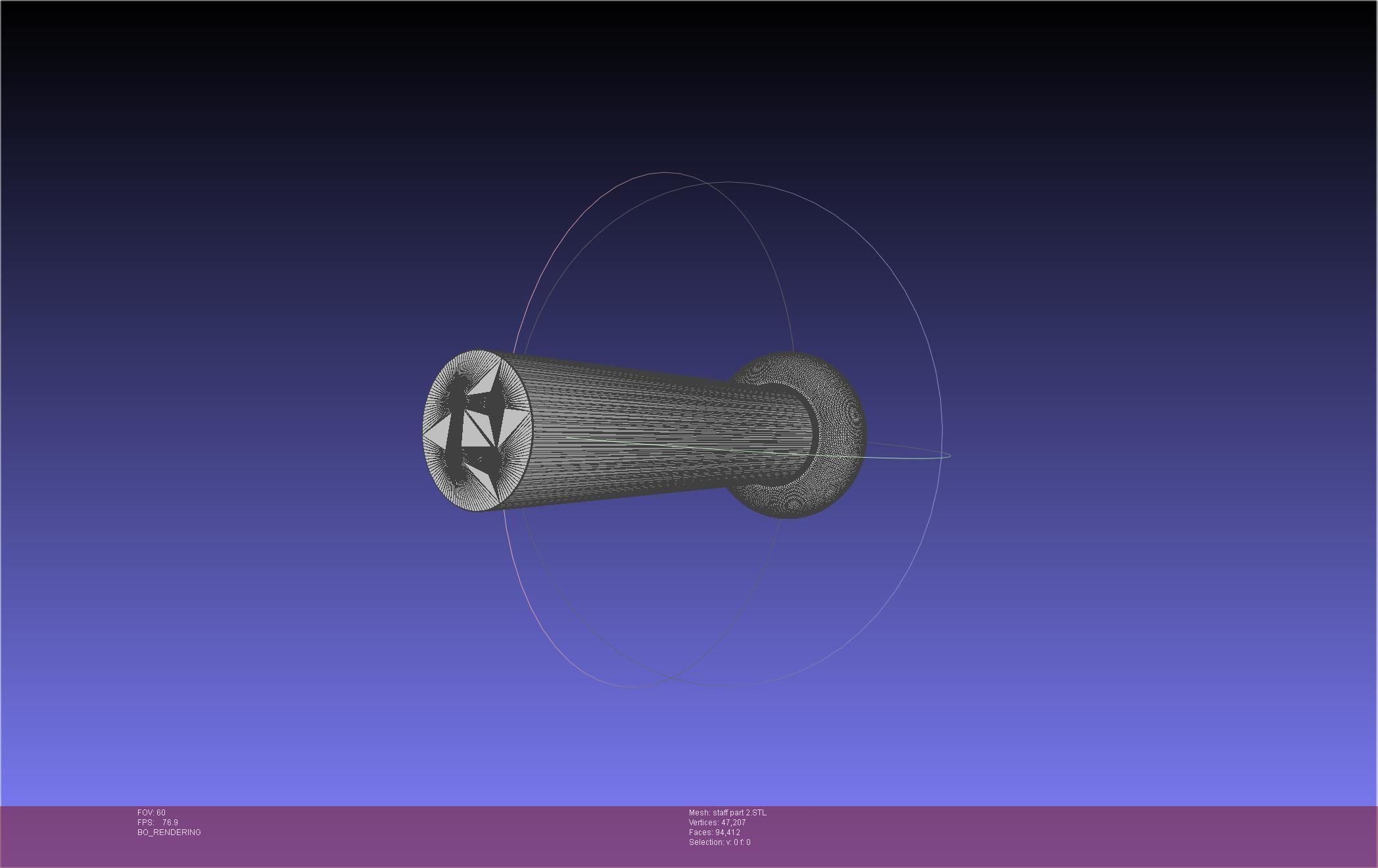 Arcane Ekko Staff 3D print model_44