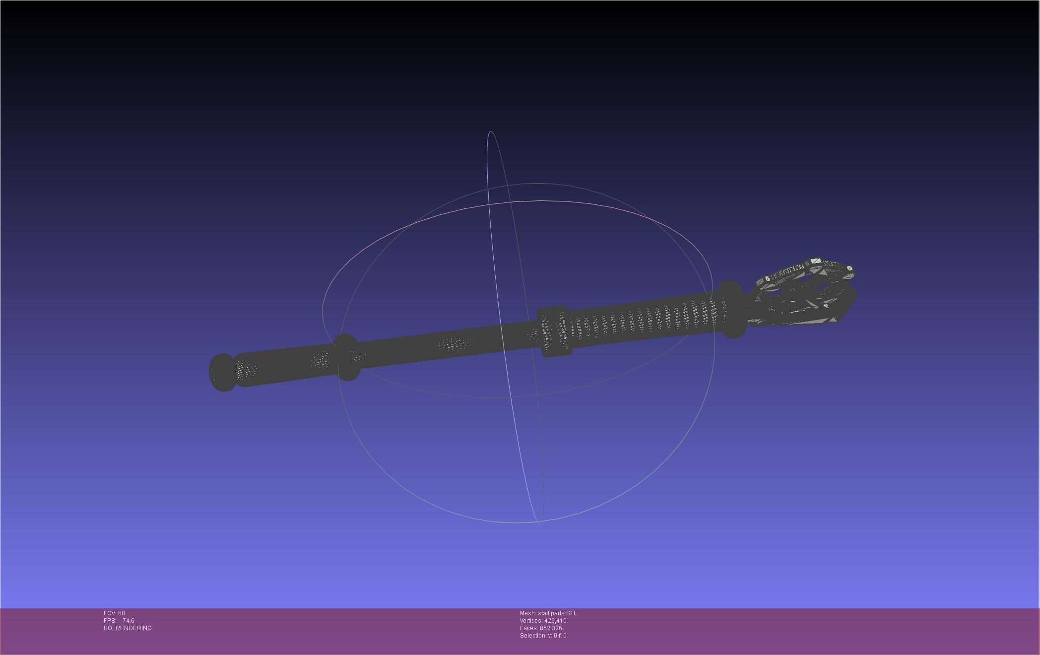 Arcane Ekko Staff 3D print model_74