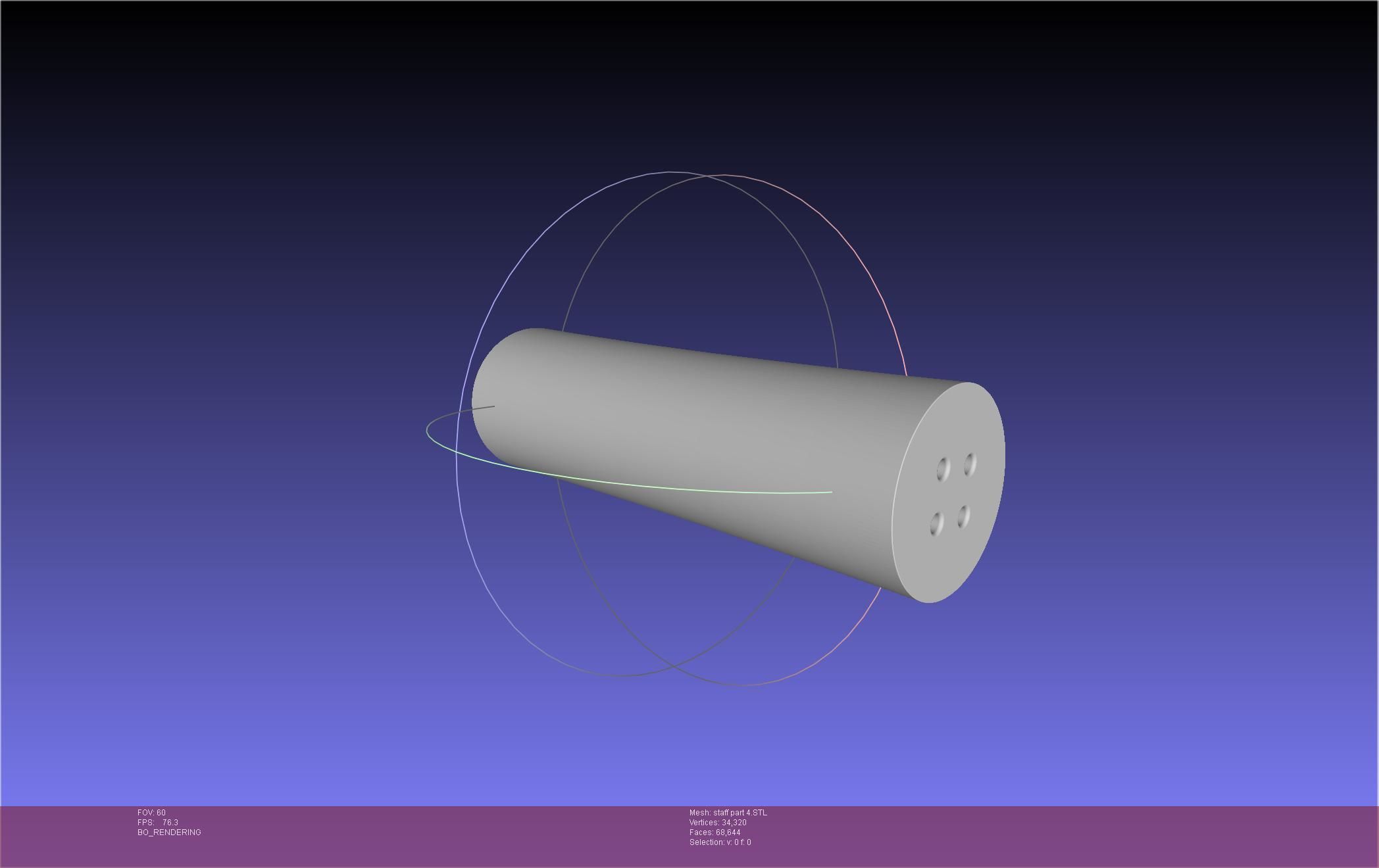 Arcane Ekko Staff 3D print model_52