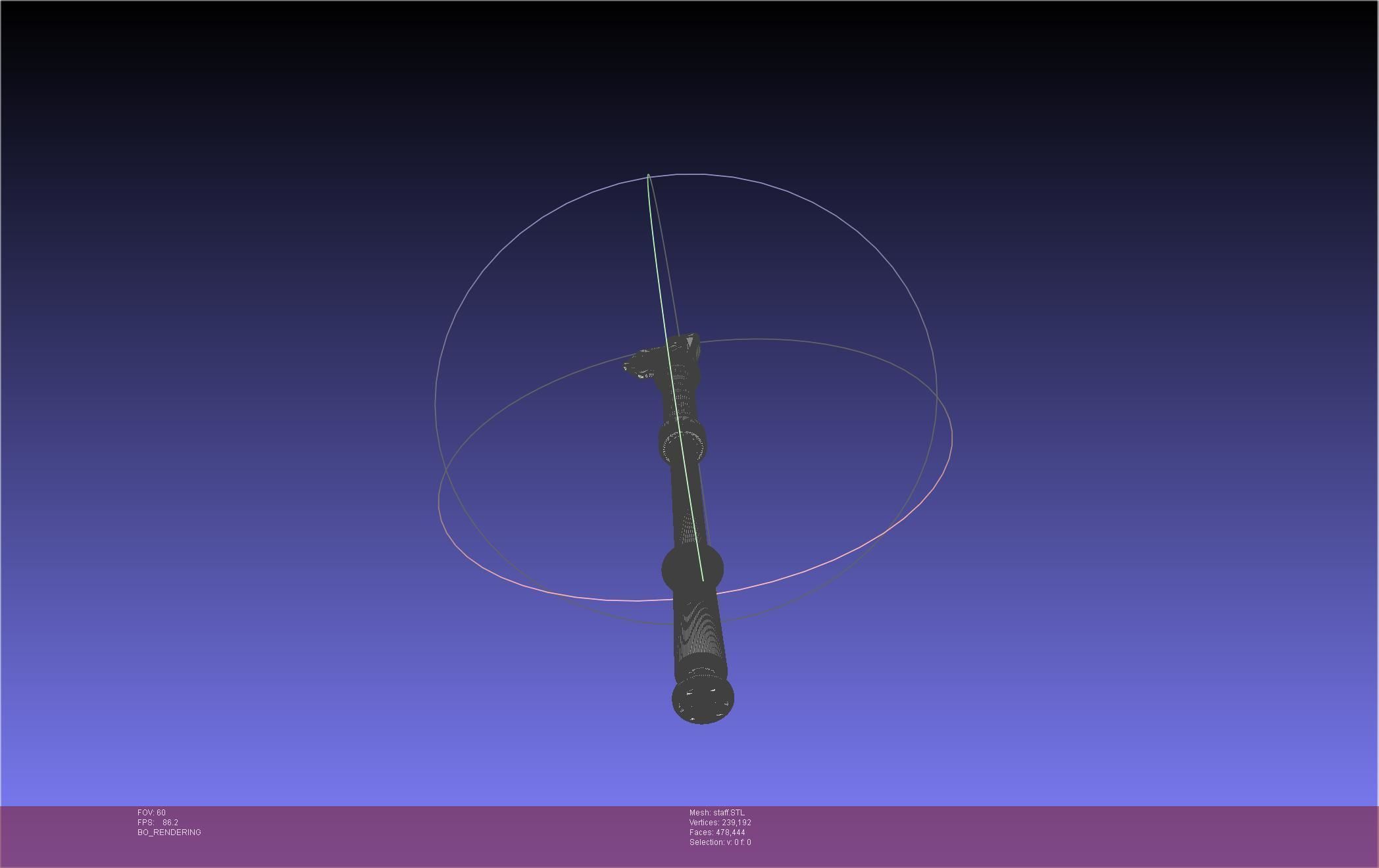 Arcane Ekko Staff 3D print model_29