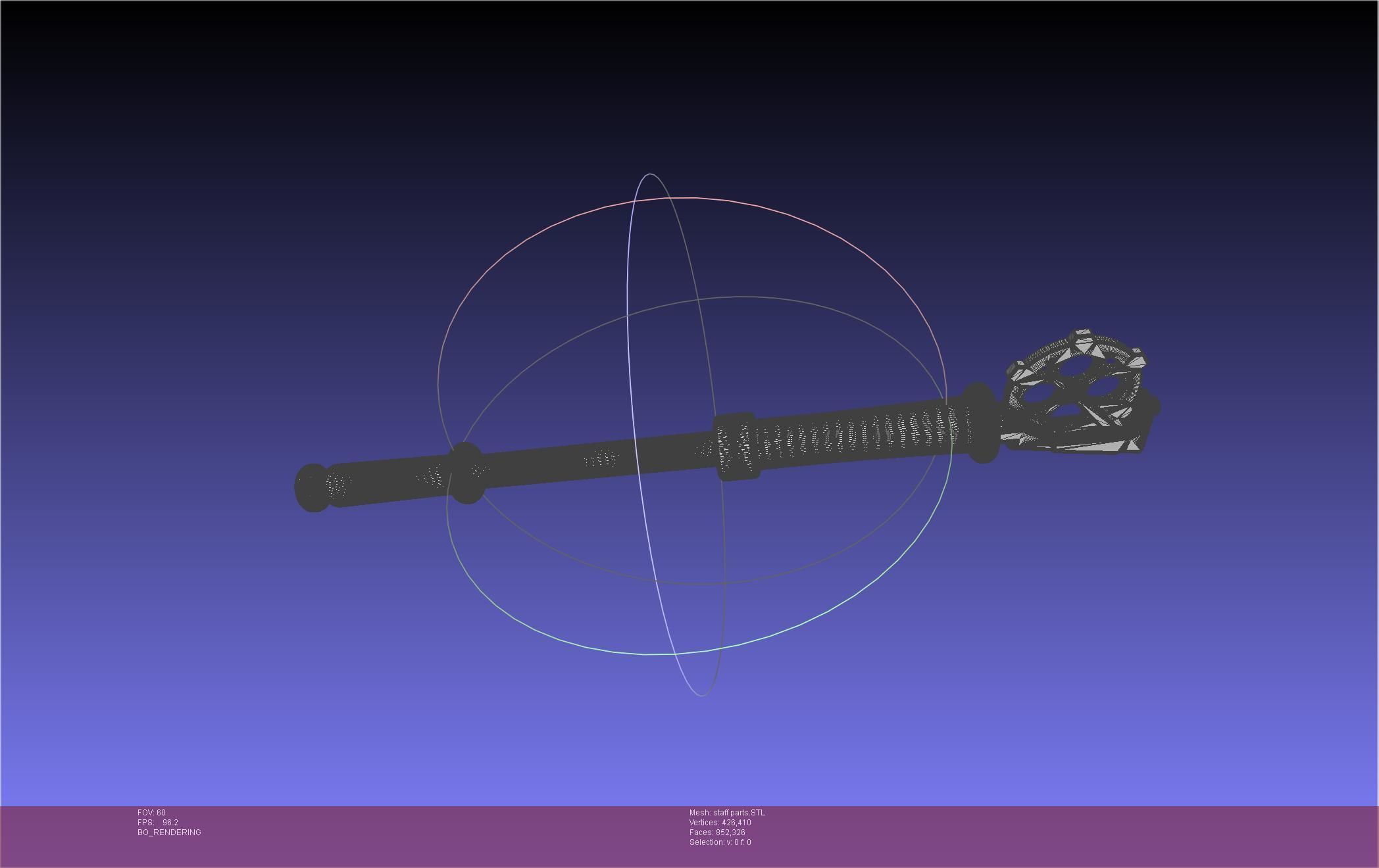 Arcane Ekko Staff 3D print model_73