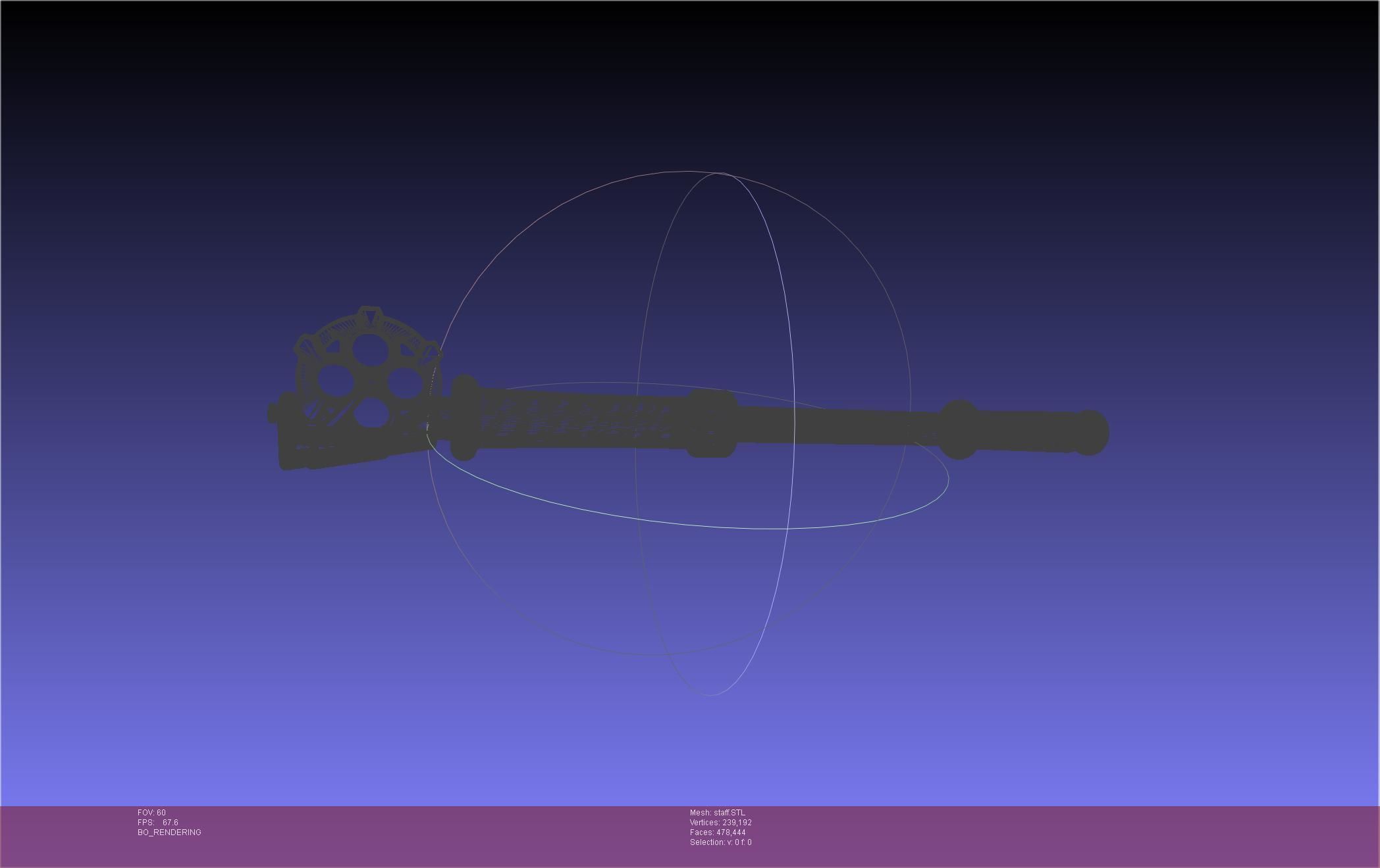 Arcane Ekko Staff 3D print model_34