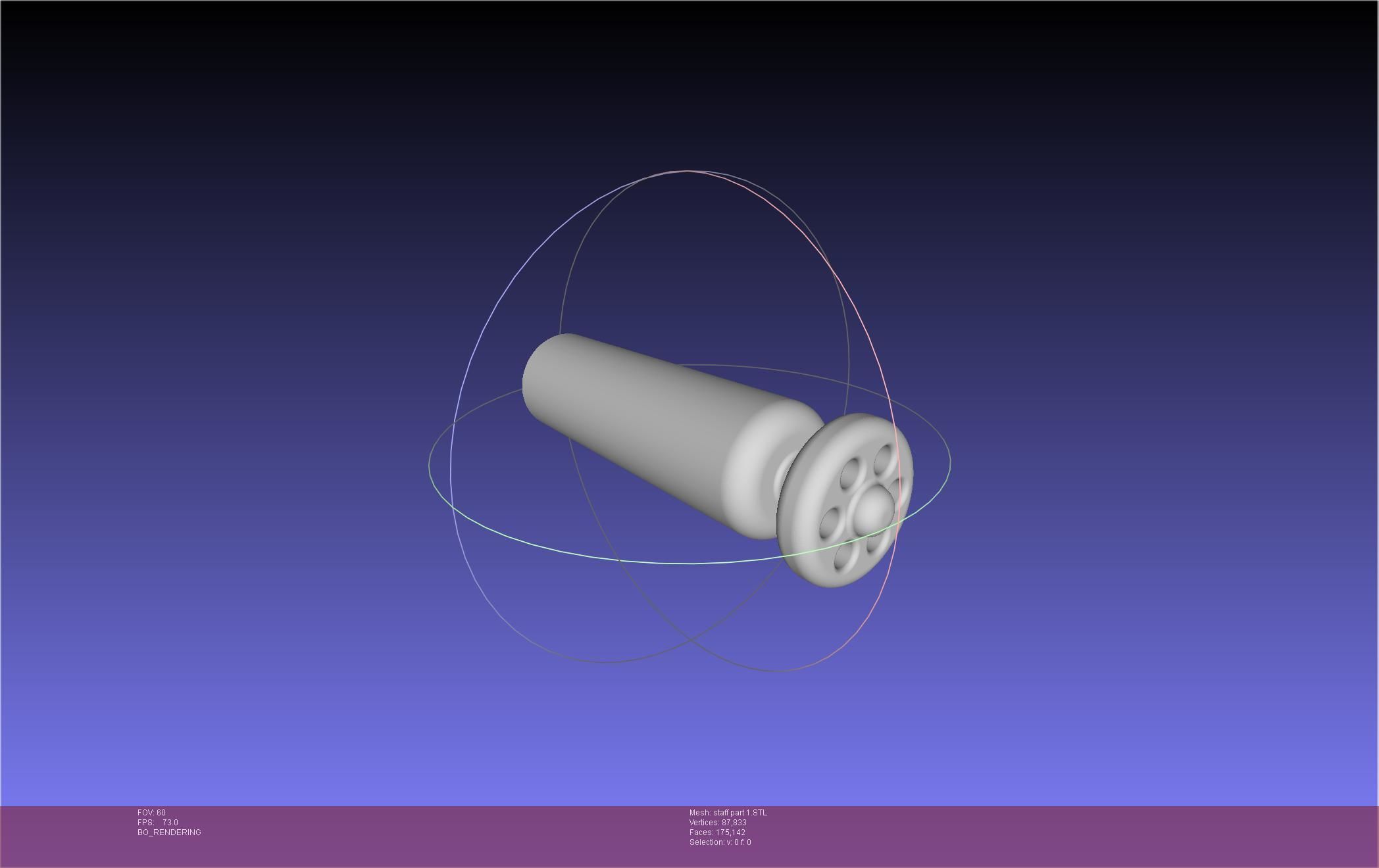 Arcane Ekko Staff 3D print model_36