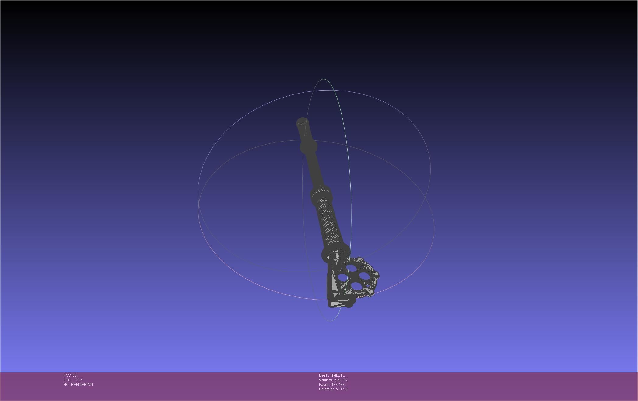 Arcane Ekko Staff 3D print model_20