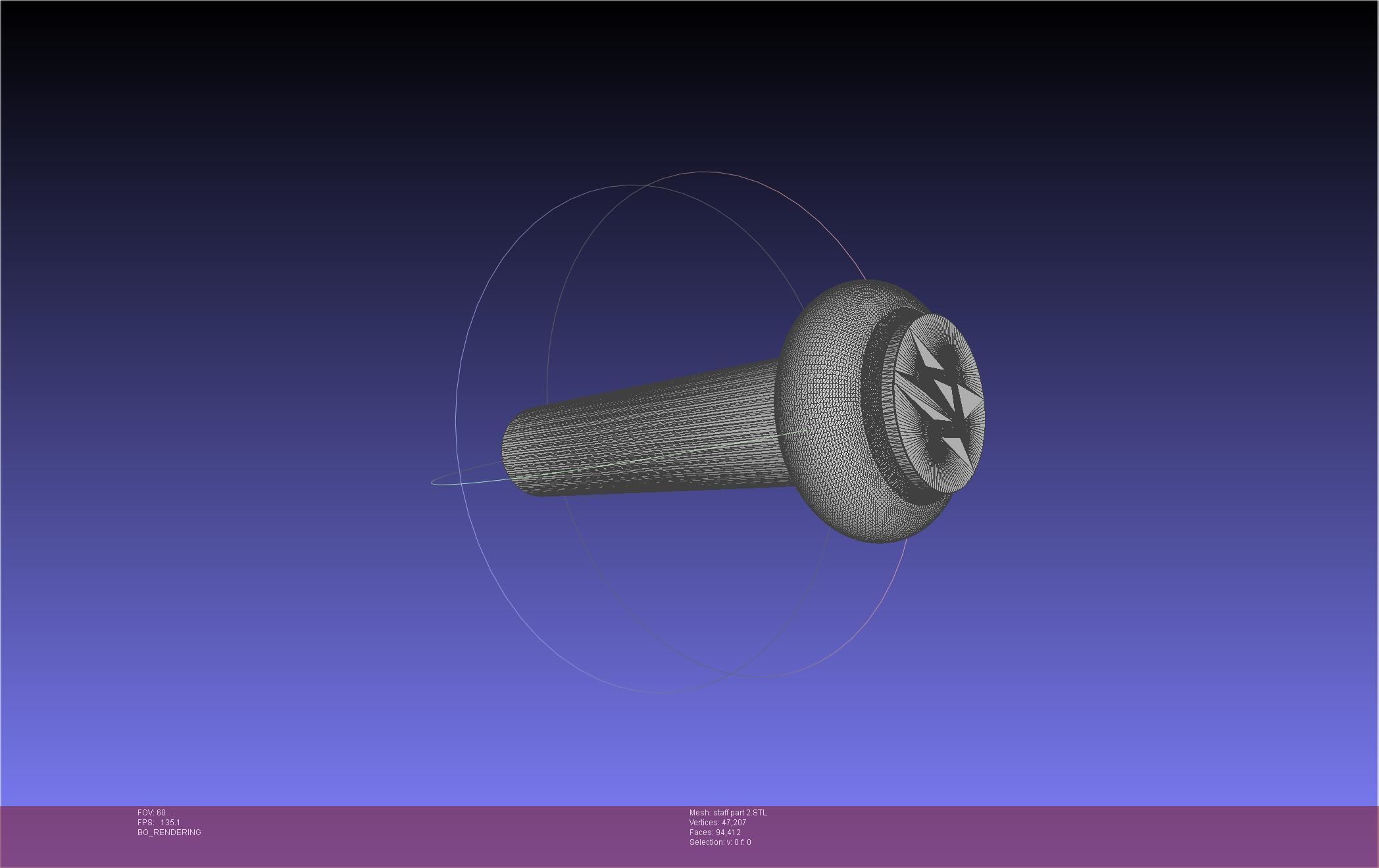 Arcane Ekko Staff 3D print model_46