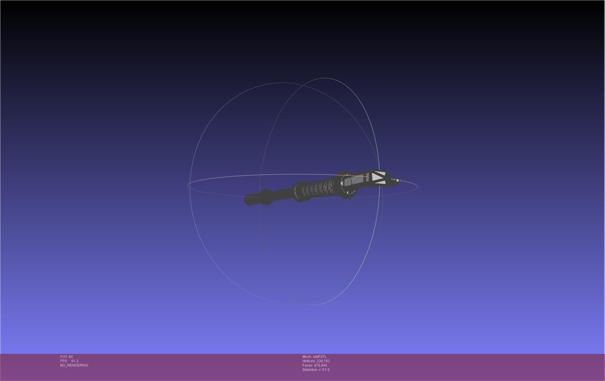 Arcane Ekko Staff 3D print model_27