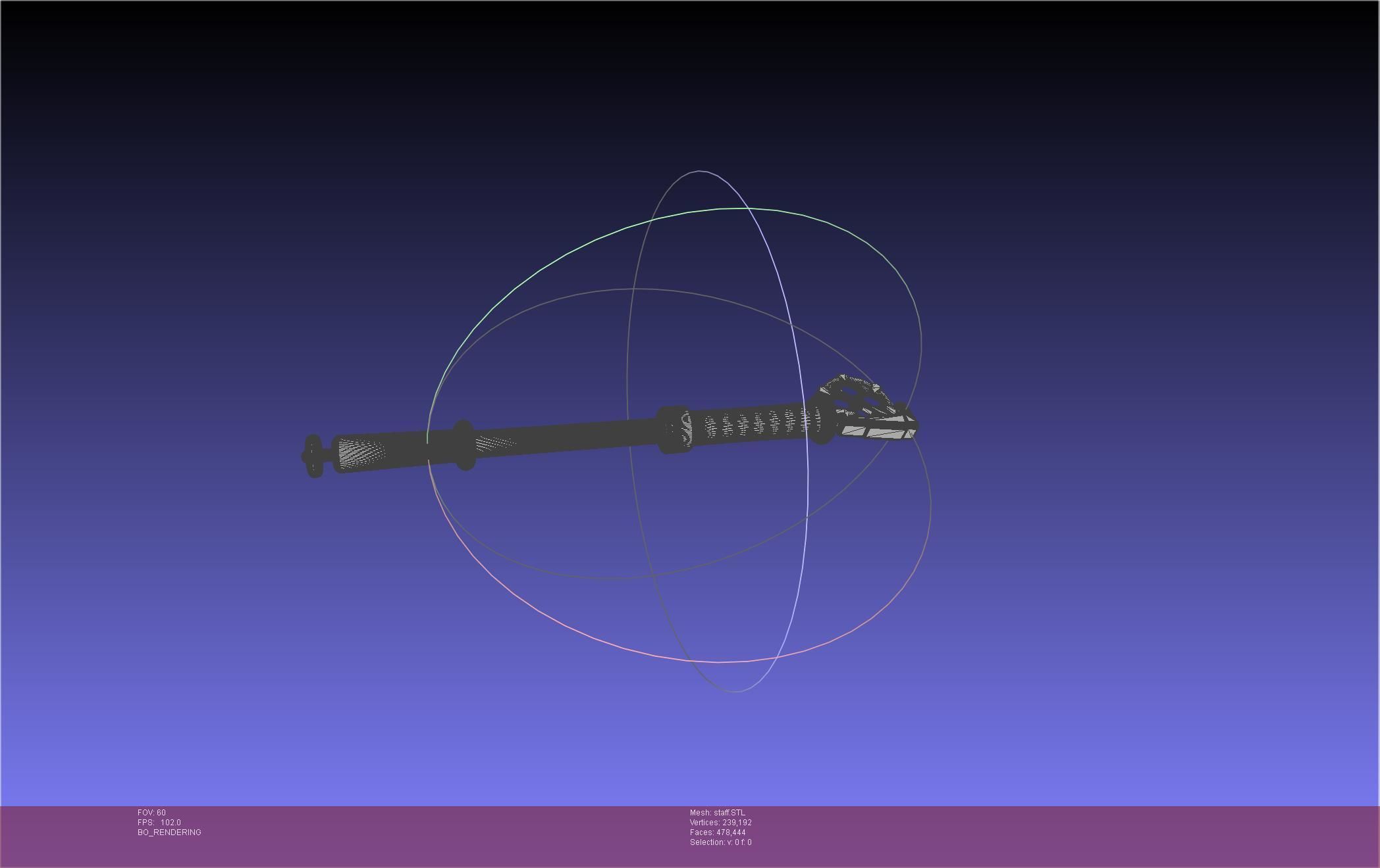 Arcane Ekko Staff 3D print model_22