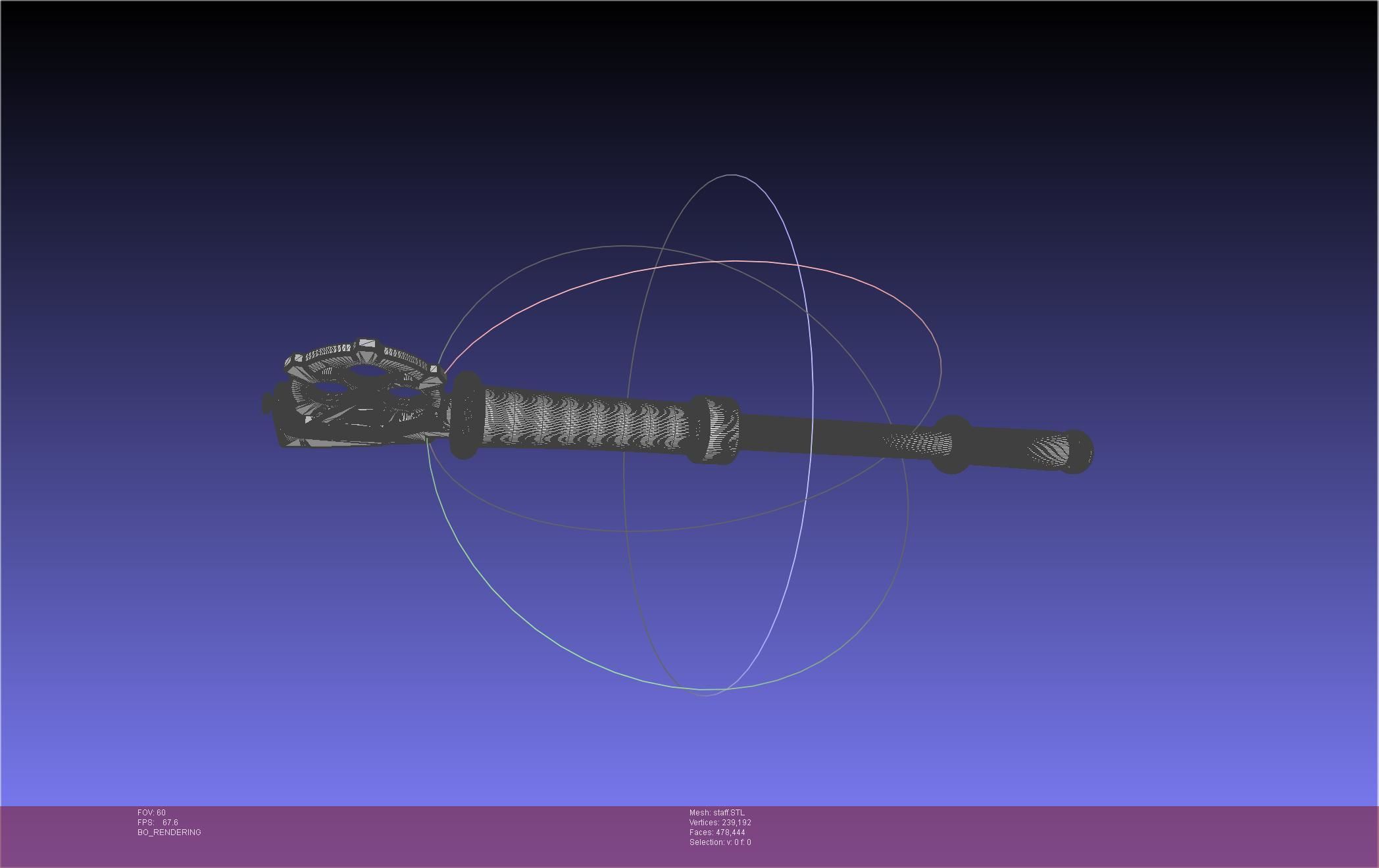 Arcane Ekko Staff 3D print model_33