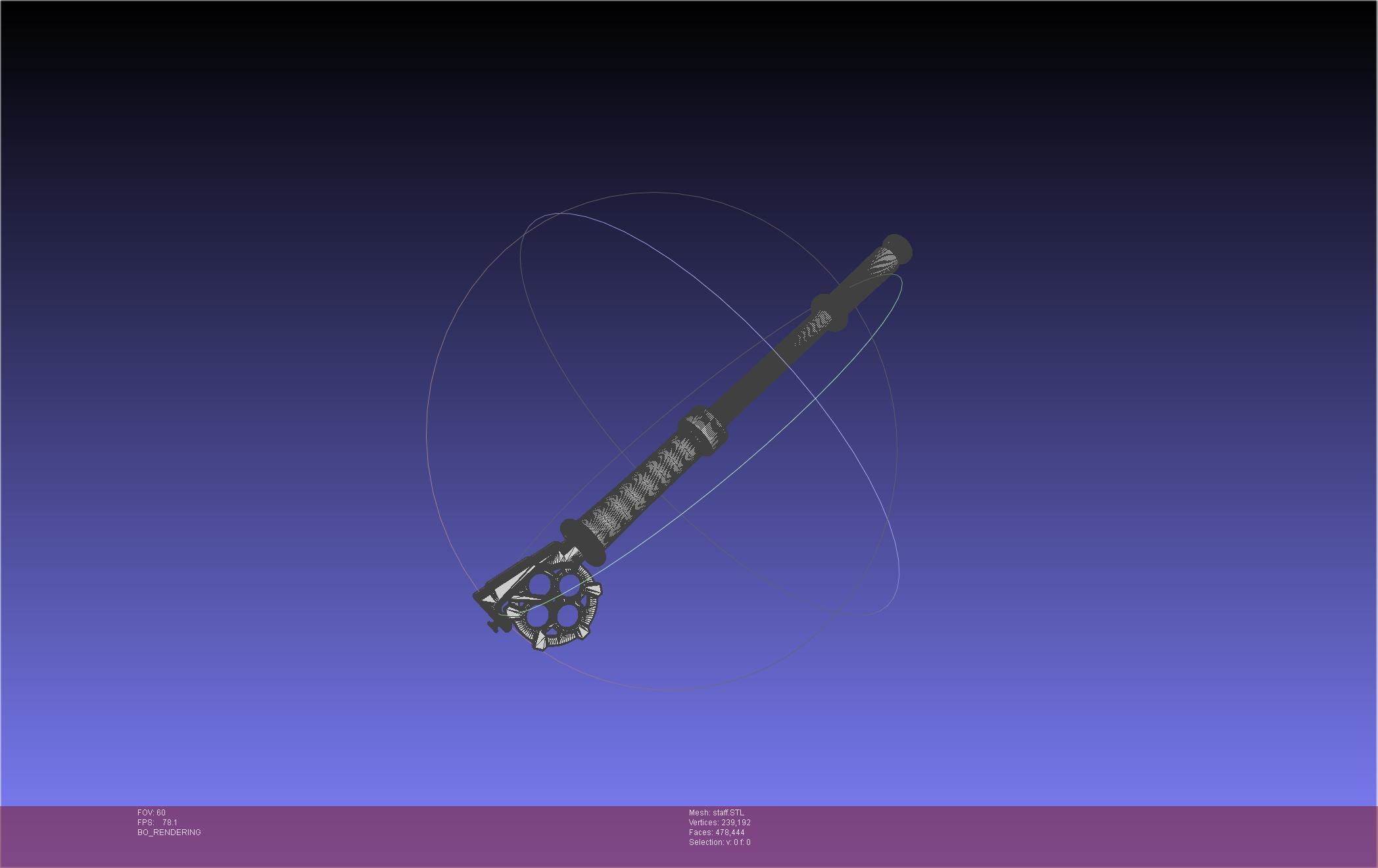 Arcane Ekko Staff 3D print model_18