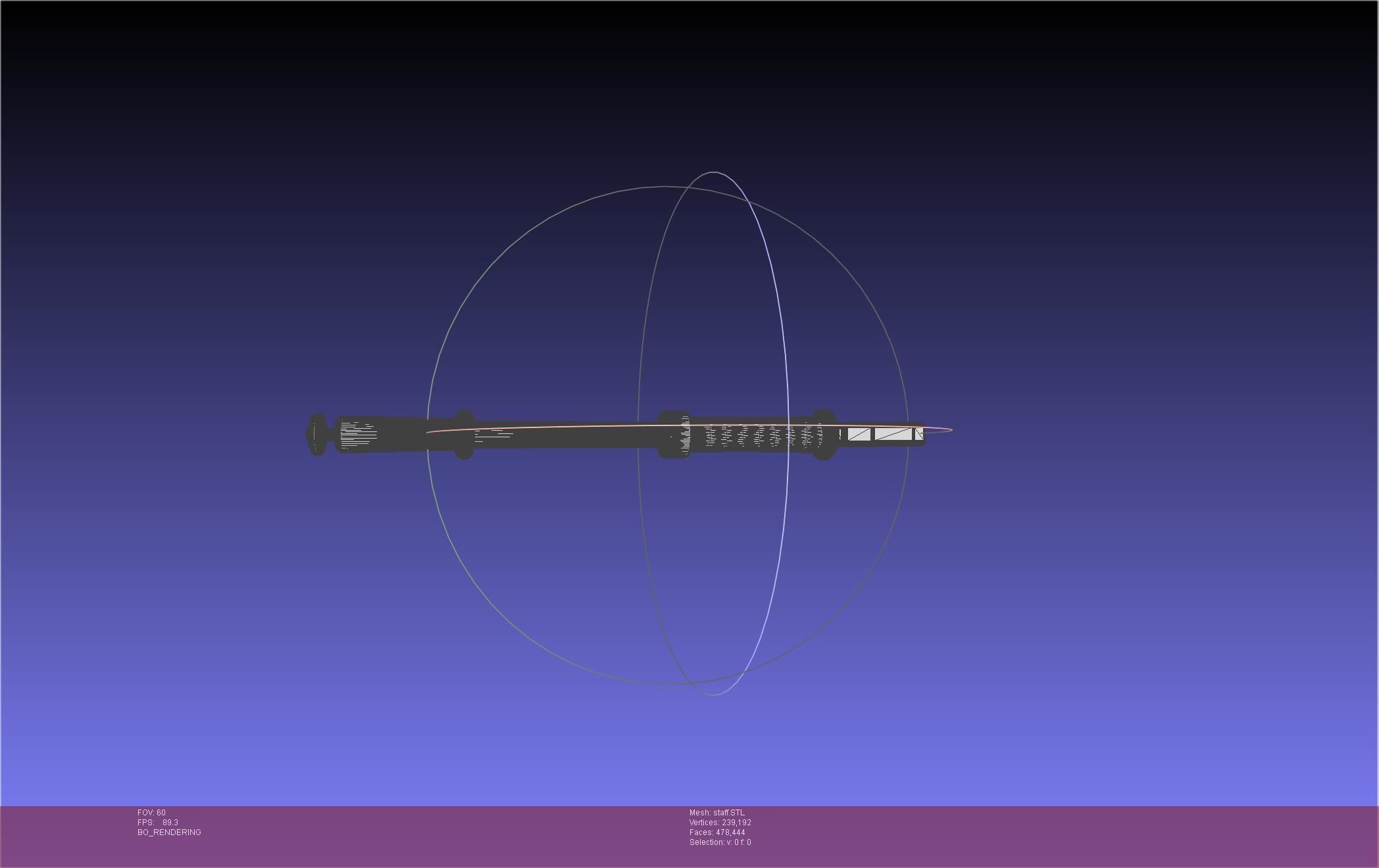 Arcane Ekko Staff 3D print model_28