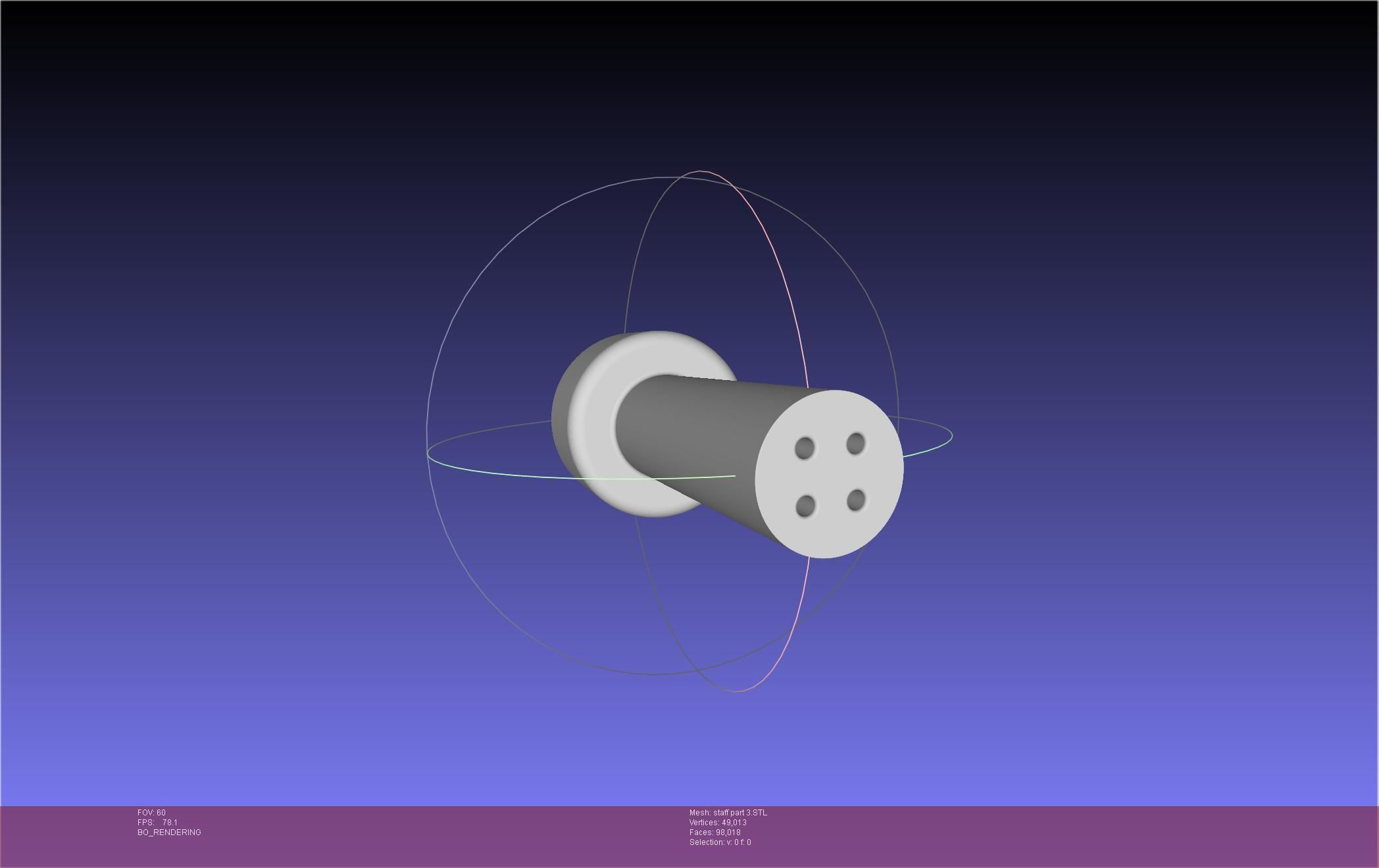 Arcane Ekko Staff 3D print model_47