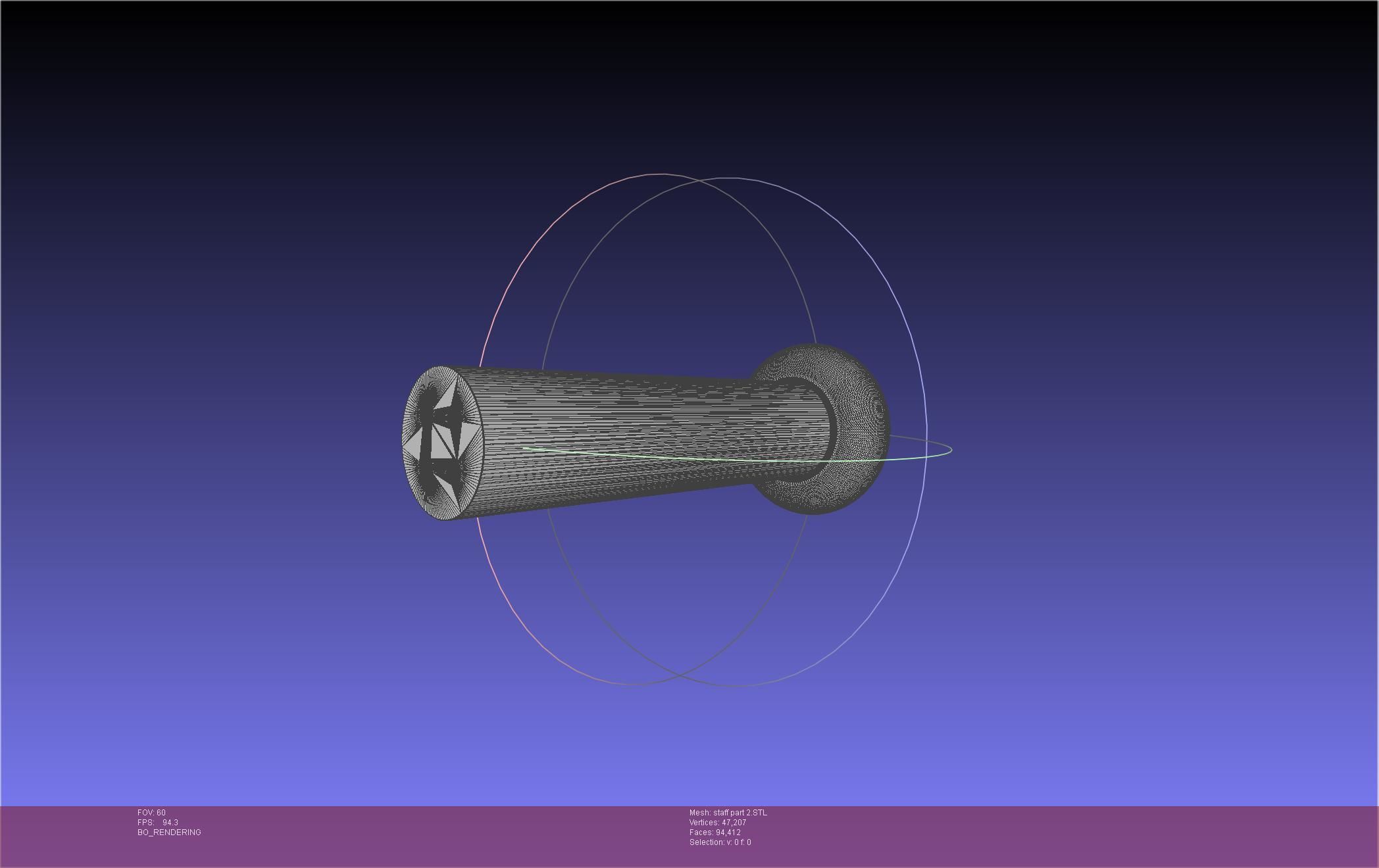 Arcane Ekko Staff 3D print model_45