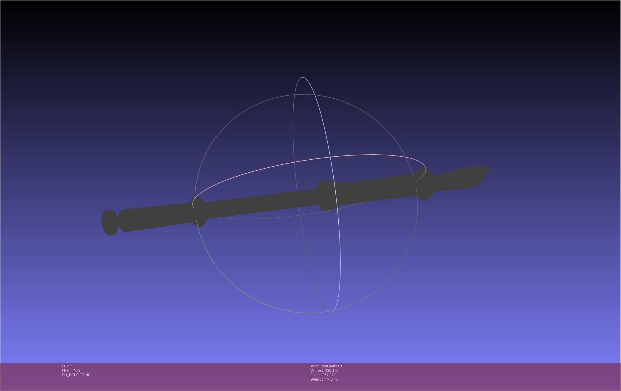 Arcane Ekko Staff 3D print model_75